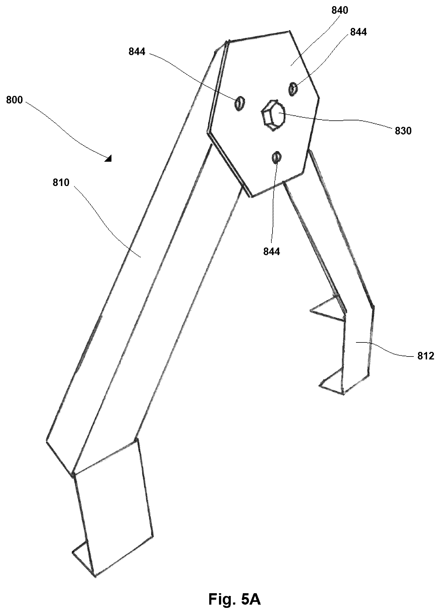 Patent US12508733 Figure 6 – Retaining device for securing wood to a saw mill