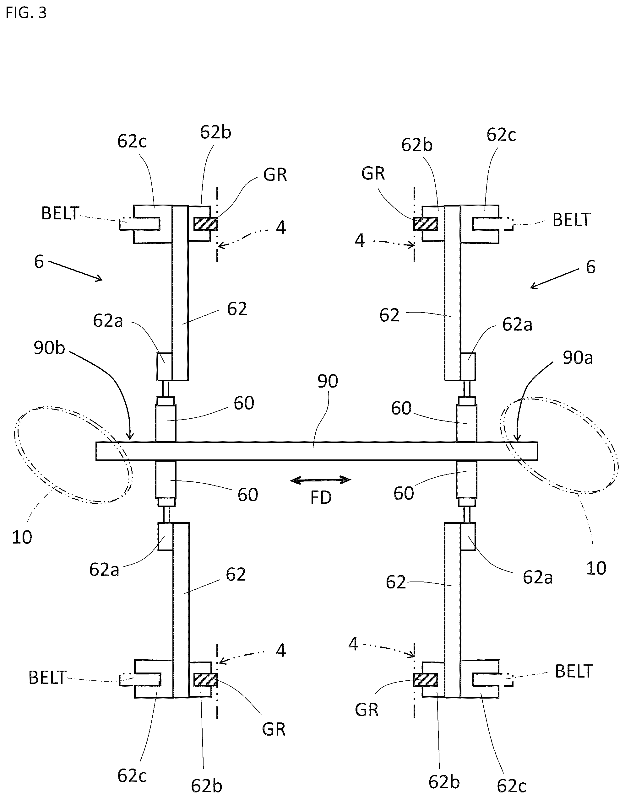 Patent US12508735 Figure 3 – Scarfing machine