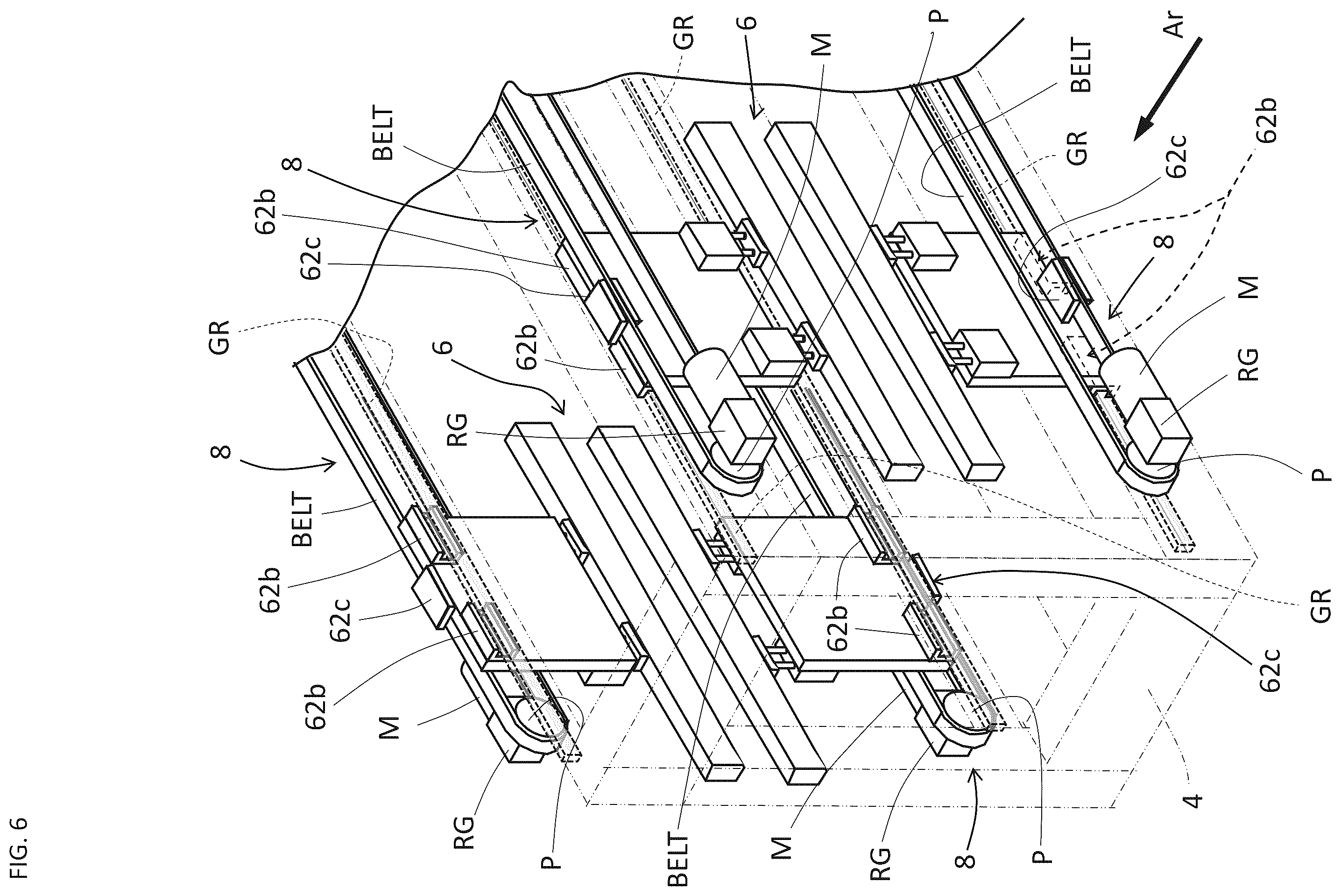 Patent US12508735 Figure 6 – Scarfing machine