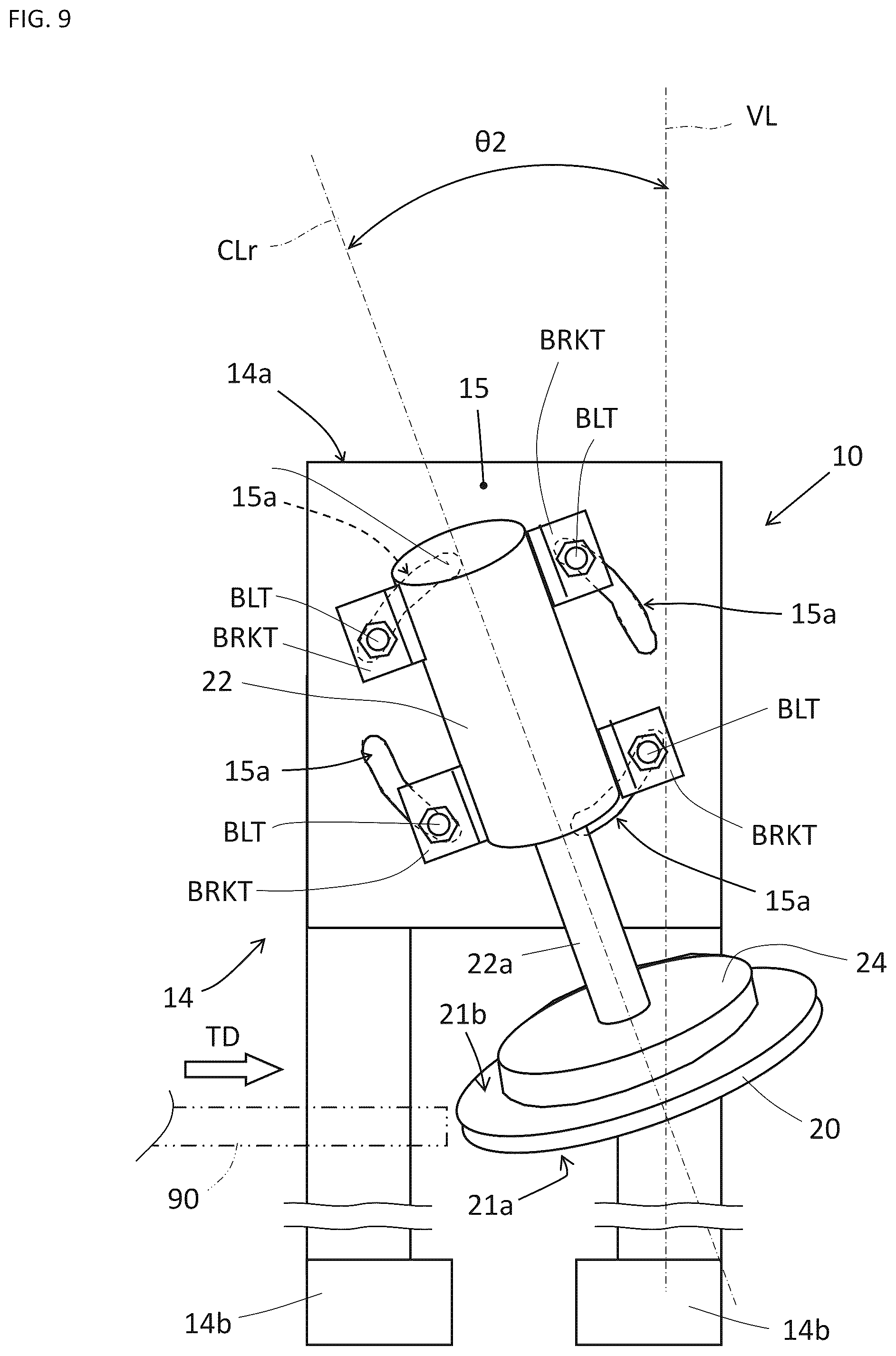 Patent US12508735 Figure 9 – Scarfing machine