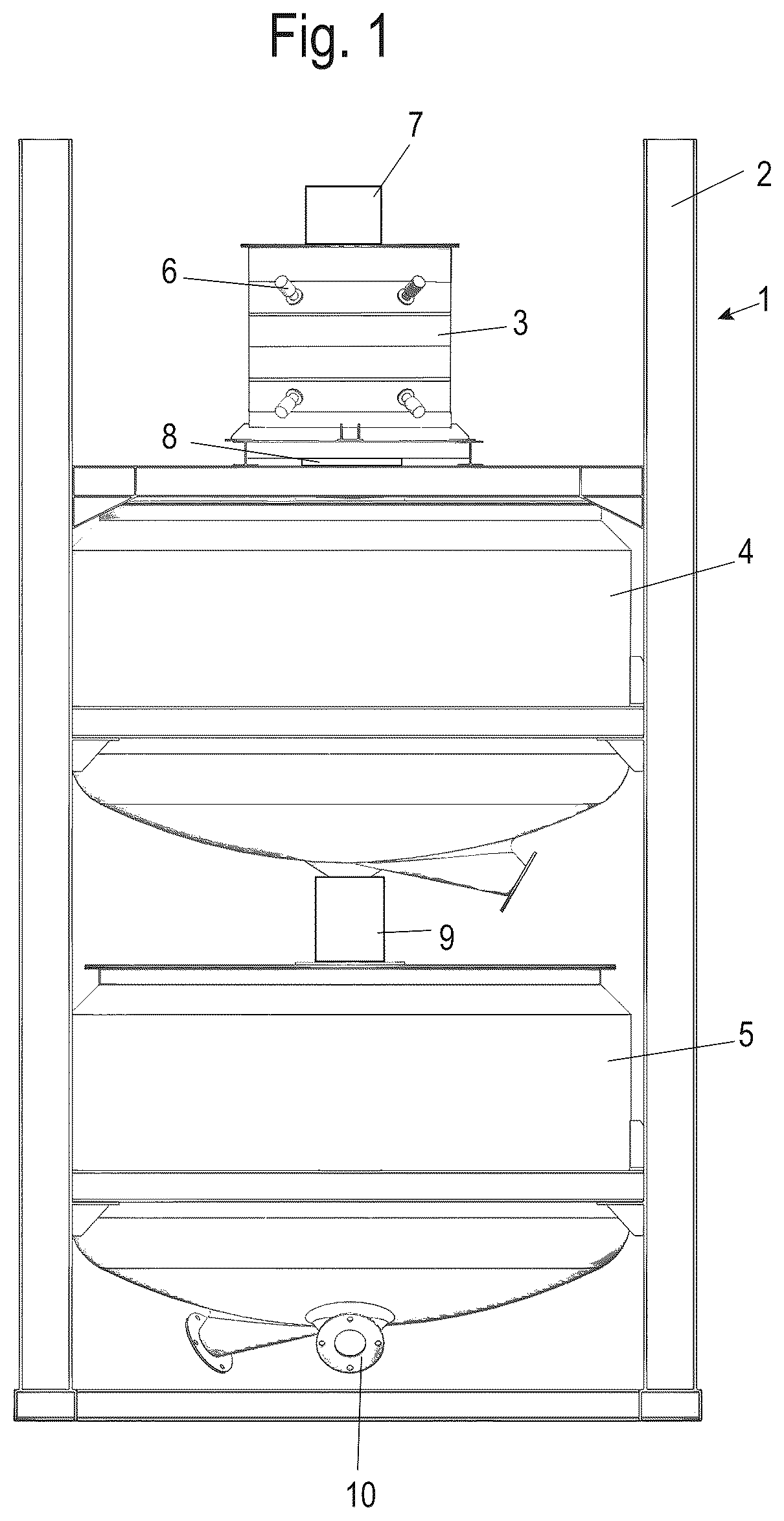 Patent US12508739 — Device and method for producing a concrete, in particular a high early strength concrete — Figure 1