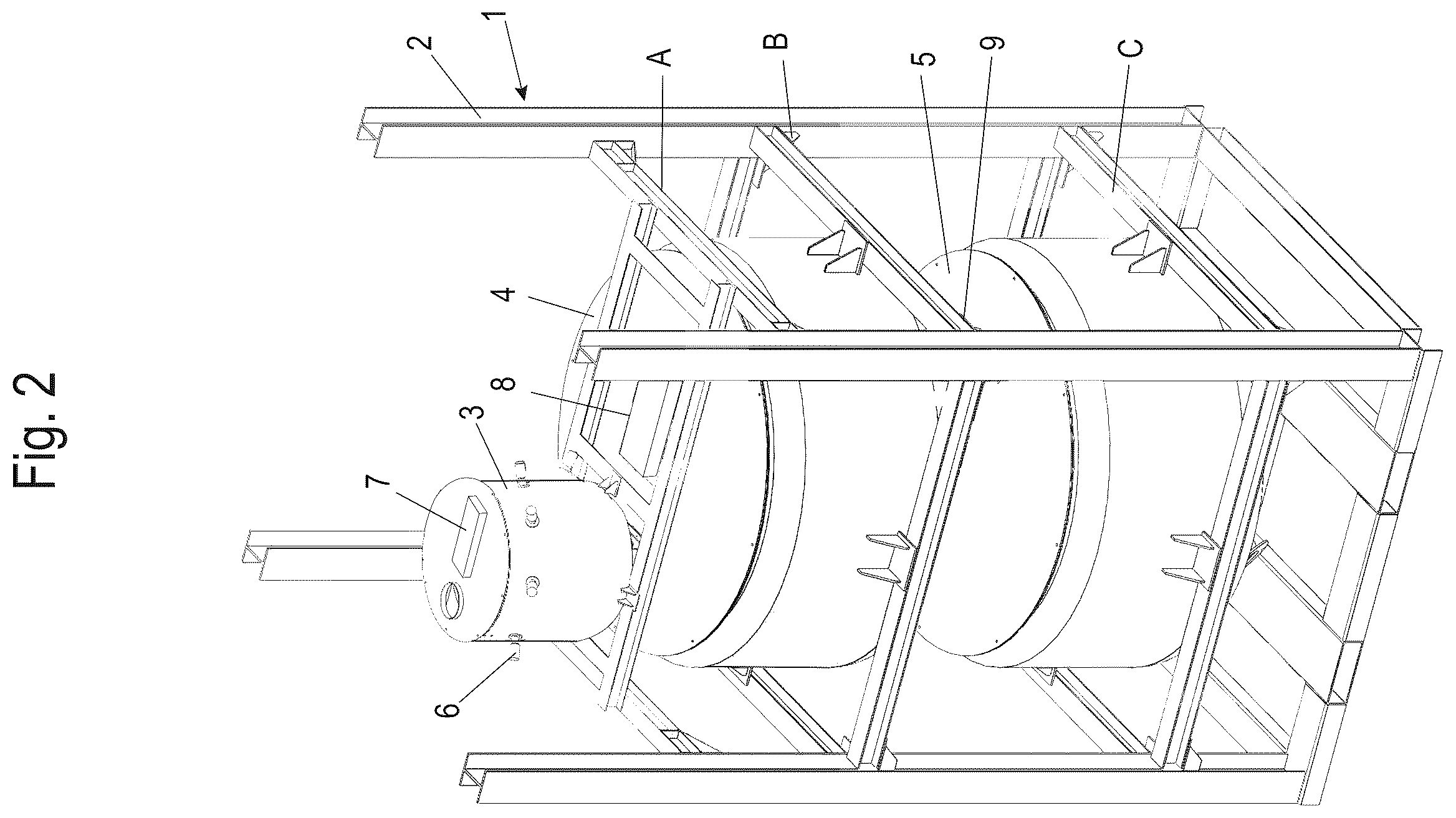 Patent US12508739 Figure 2 – Device and method for producing a concrete, in particular a high early strength concrete