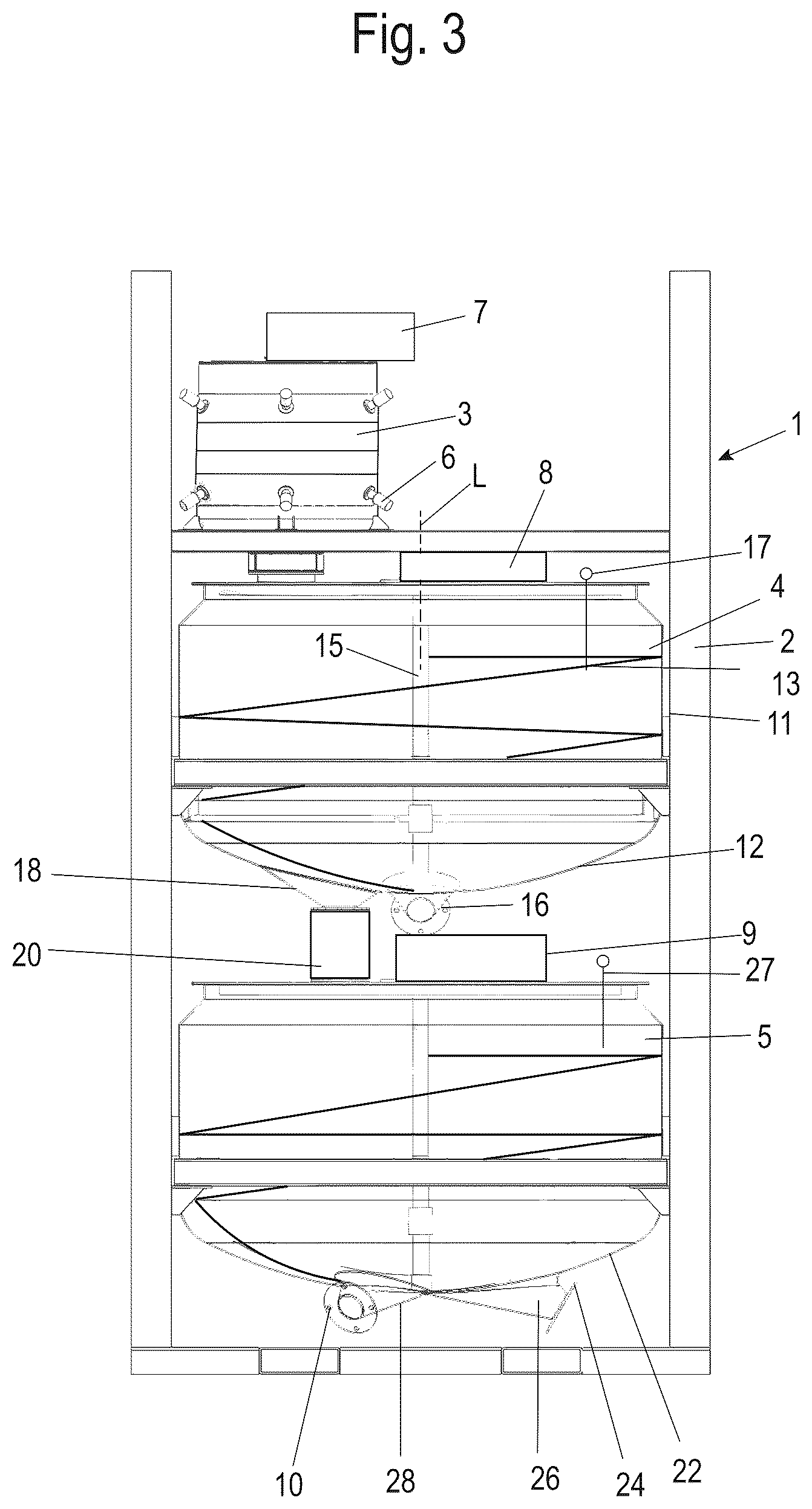 Patent US12508739 Figure 3 – Device and method for producing a concrete, in particular a high early strength concrete