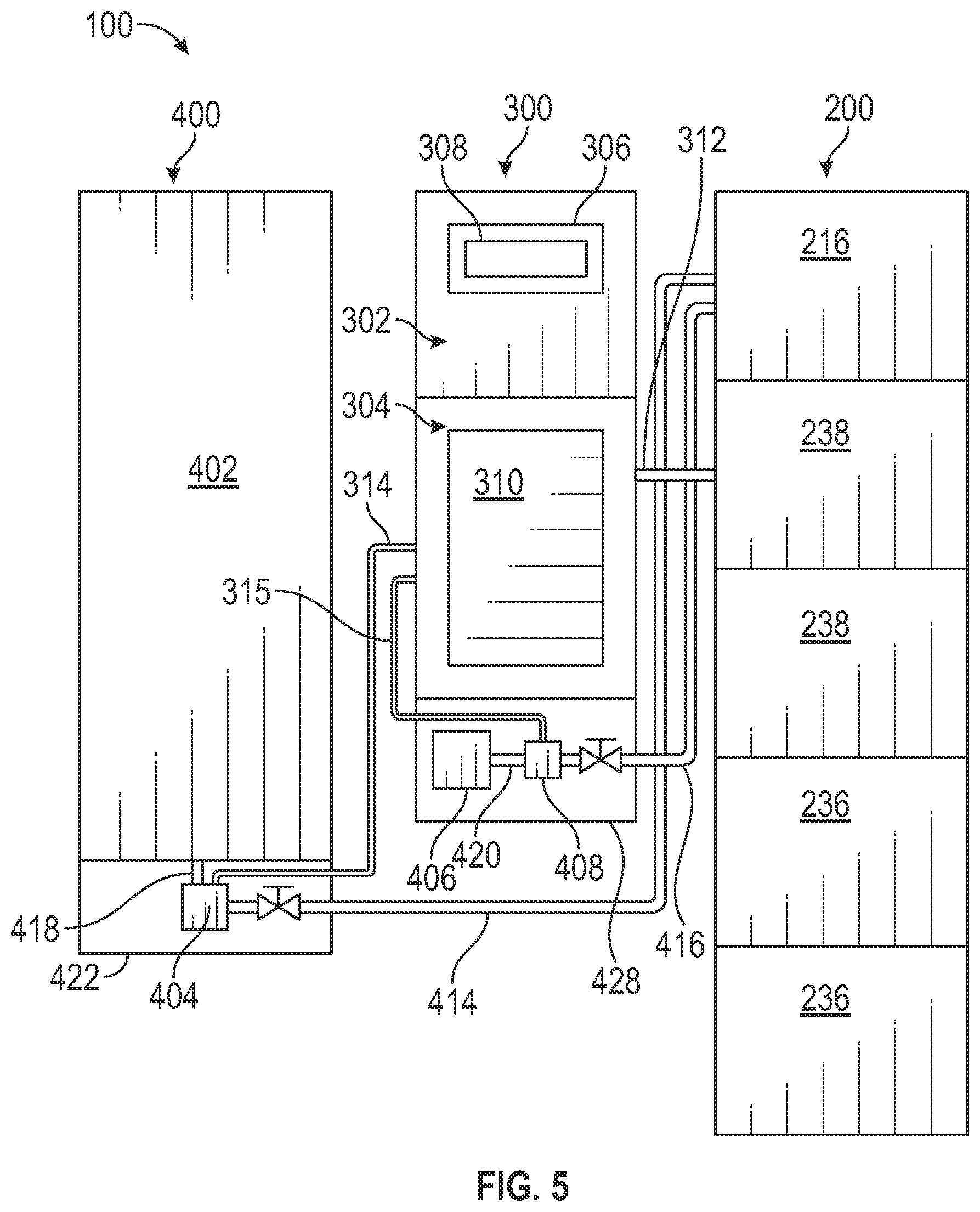 Patent US12508740 Figure 5 – Modular concrete production system and method