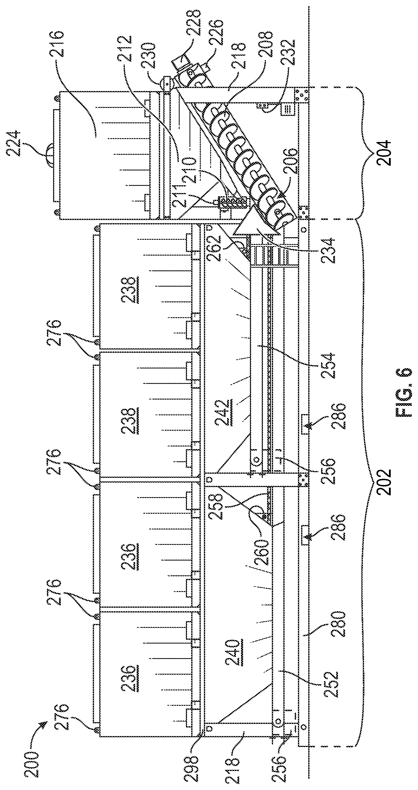 Patent US12508740 Figure 6 – Modular concrete production system and method