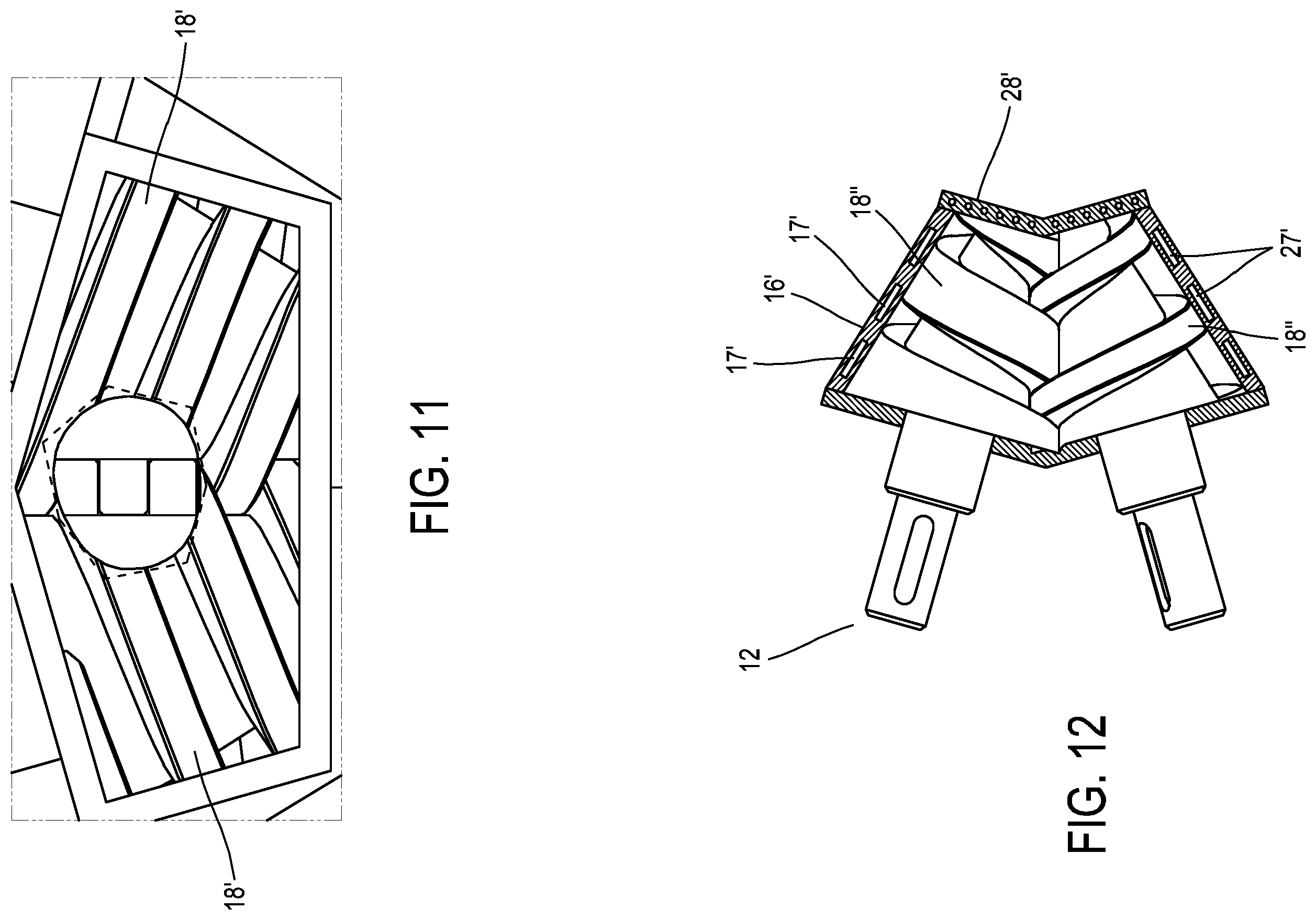 Patent US12508742 Figure 7 – Mixing and extrusion machine with self-cleaning twin screw and method of use