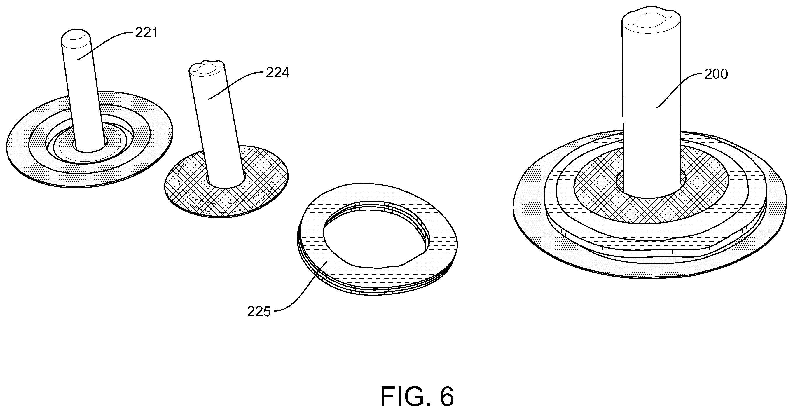 Patent US12508743 Figure 6 – In-mold sealing system to assist with vacuum assisted resin transfer molding