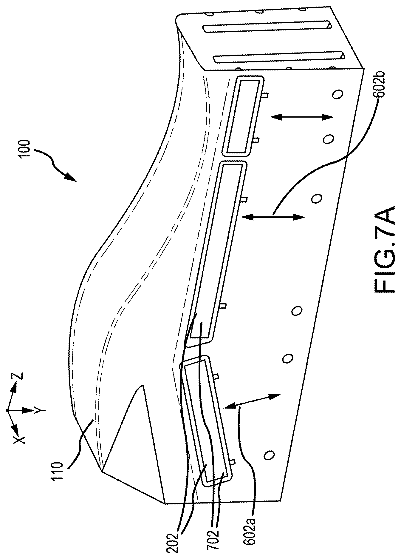 Patent US12508747 Figure 7 – Systems and methods for bladder pressure forming a preform into a shaped body
