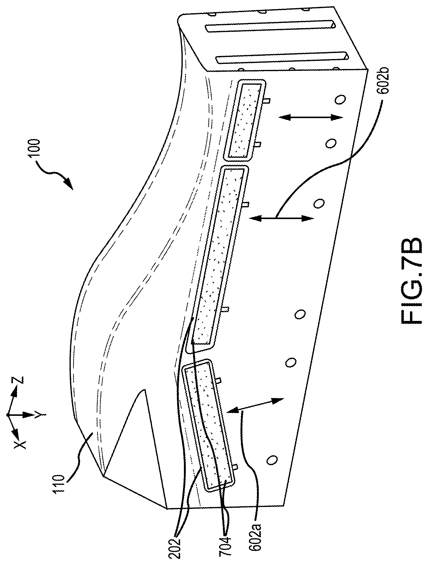 Patent US12508747 Figure 8 – Systems and methods for bladder pressure forming a preform into a shaped body