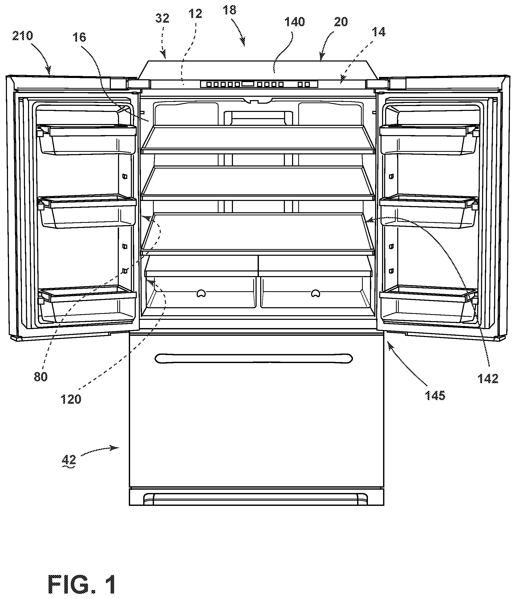 Patent US12508751 Figure 1 – Insulation compaction device and method for forming an insulated structure for an appliance
