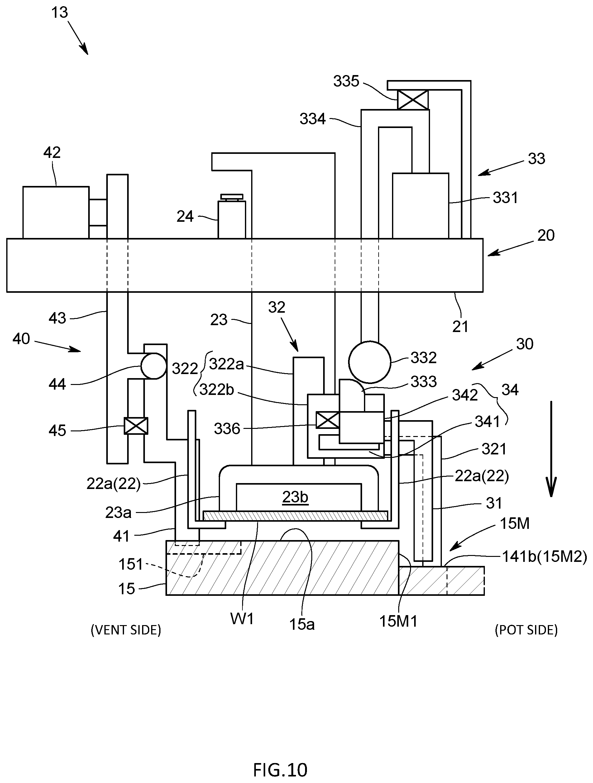 Patent US12508754 Figure 10 – Transfer apparatus, resin molding apparatus, and method for manufacturing resin molded product