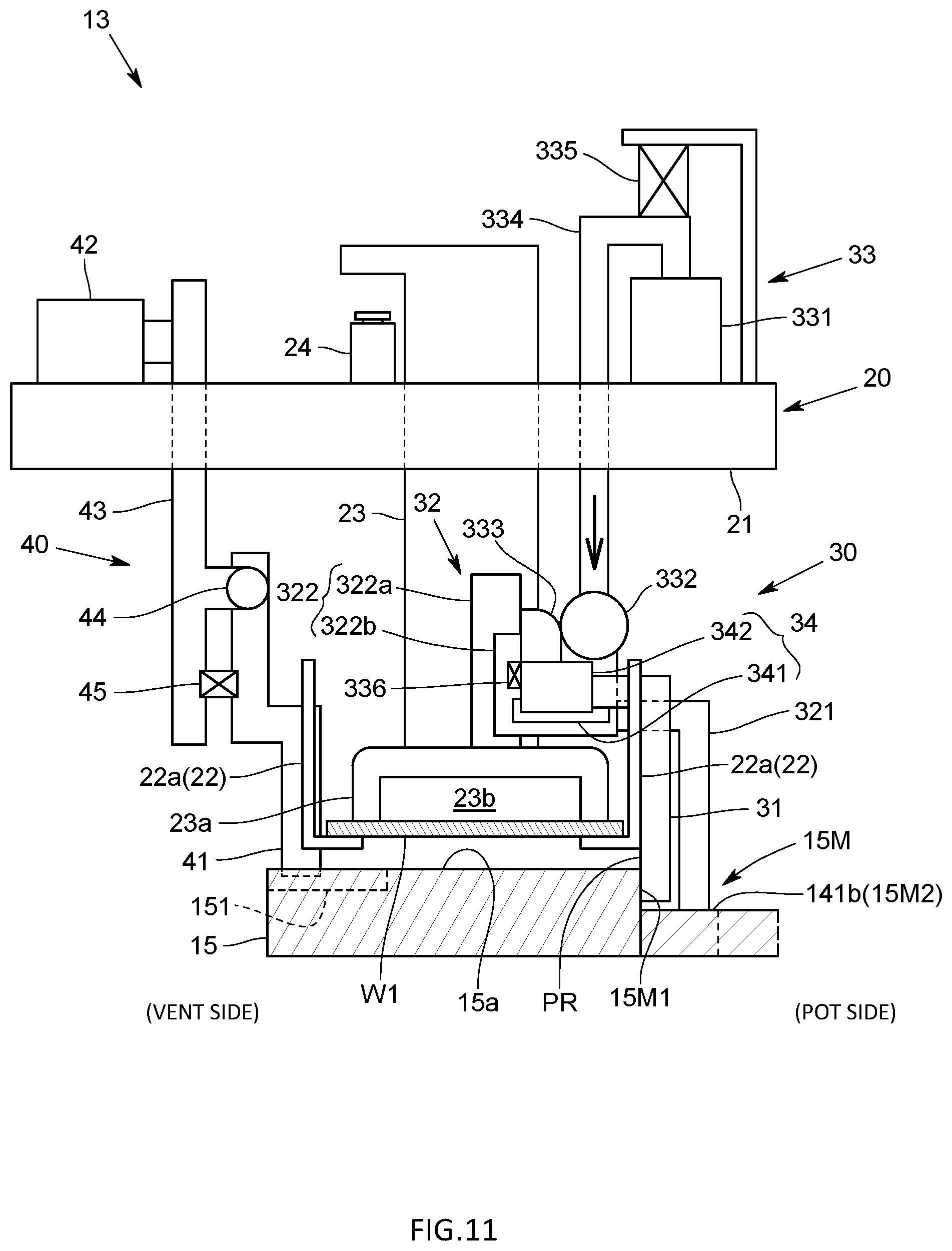 Patent US12508754 Figure 11 – Transfer apparatus, resin molding apparatus, and method for manufacturing resin molded product