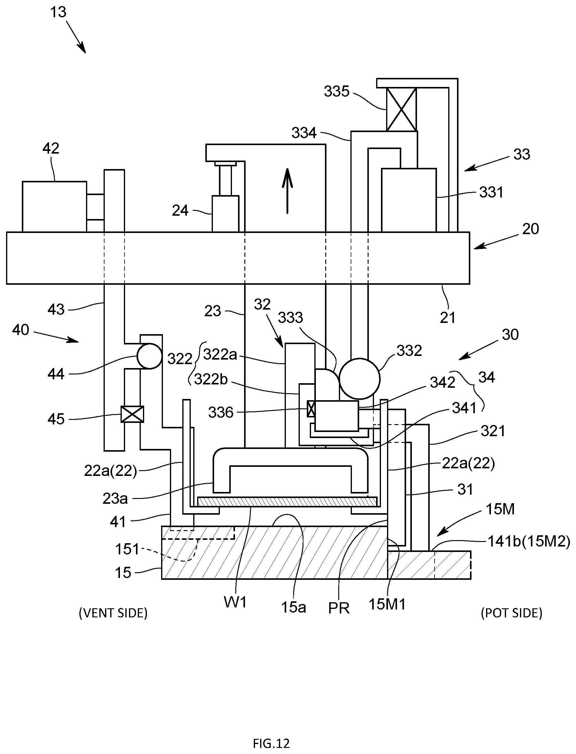 Patent US12508754 Figure 12 – Transfer apparatus, resin molding apparatus, and method for manufacturing resin molded product