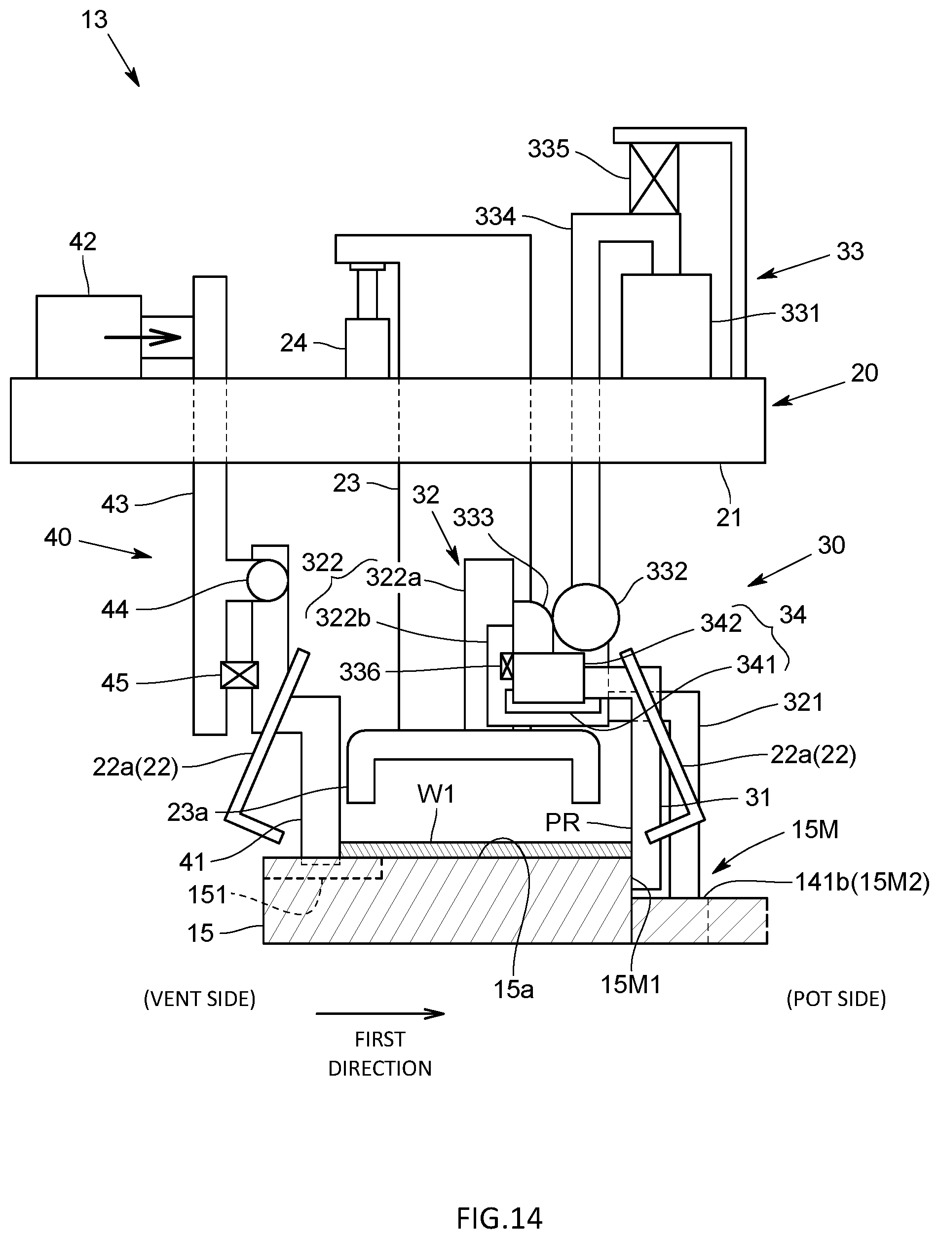 Patent US12508754 Figure 14 – Transfer apparatus, resin molding apparatus, and method for manufacturing resin molded product