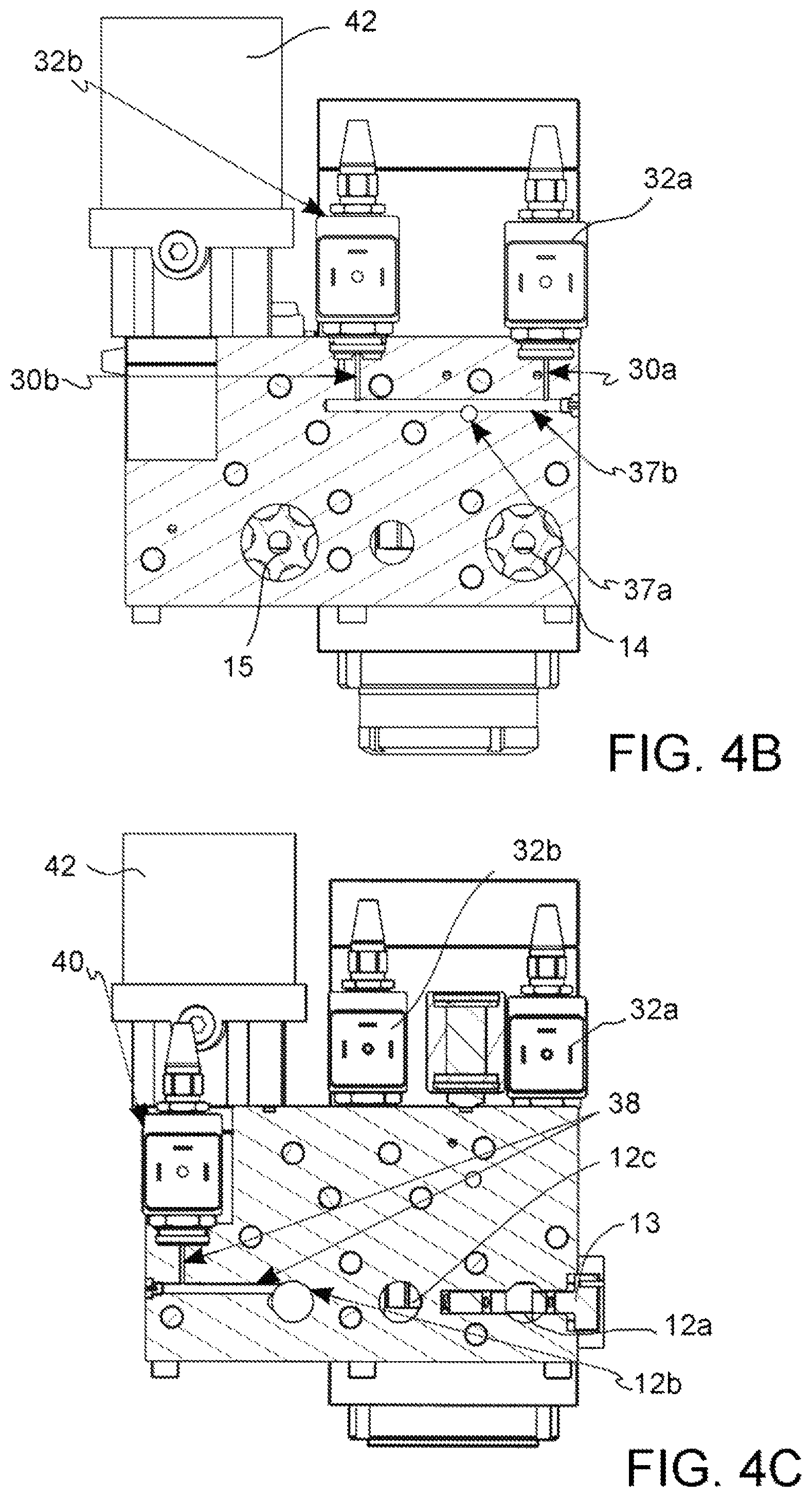 Patent US12508764 Figure 5 – Valve assembly for blowing or draw-blowing bottles made of polymer material
