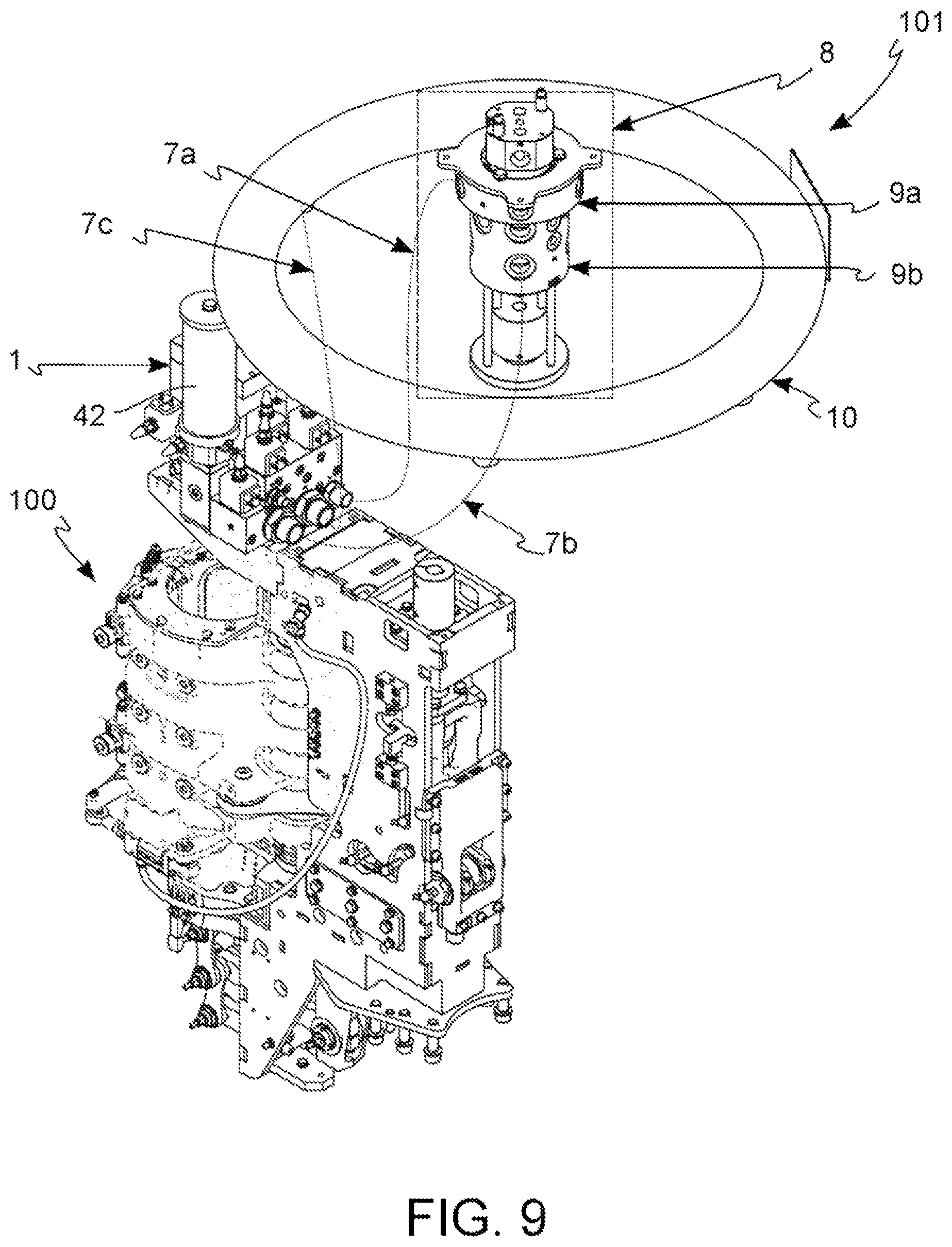 Patent US12508764 Figure 13 – Valve assembly for blowing or draw-blowing bottles made of polymer material