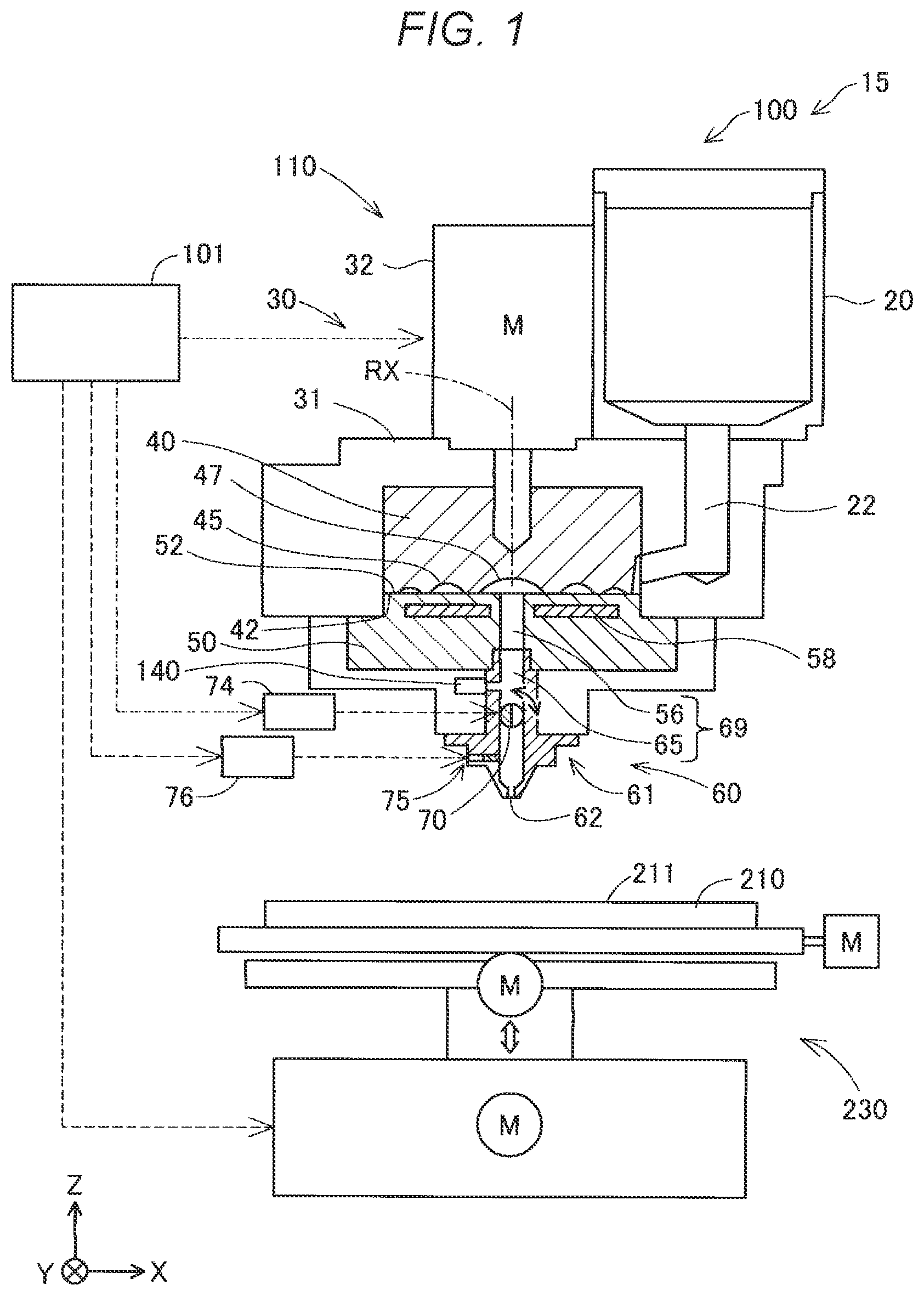 Patent US12508767 Figure 1 – Method of manufacturing three-dimensional shaped object, and three-dimensional shaping system