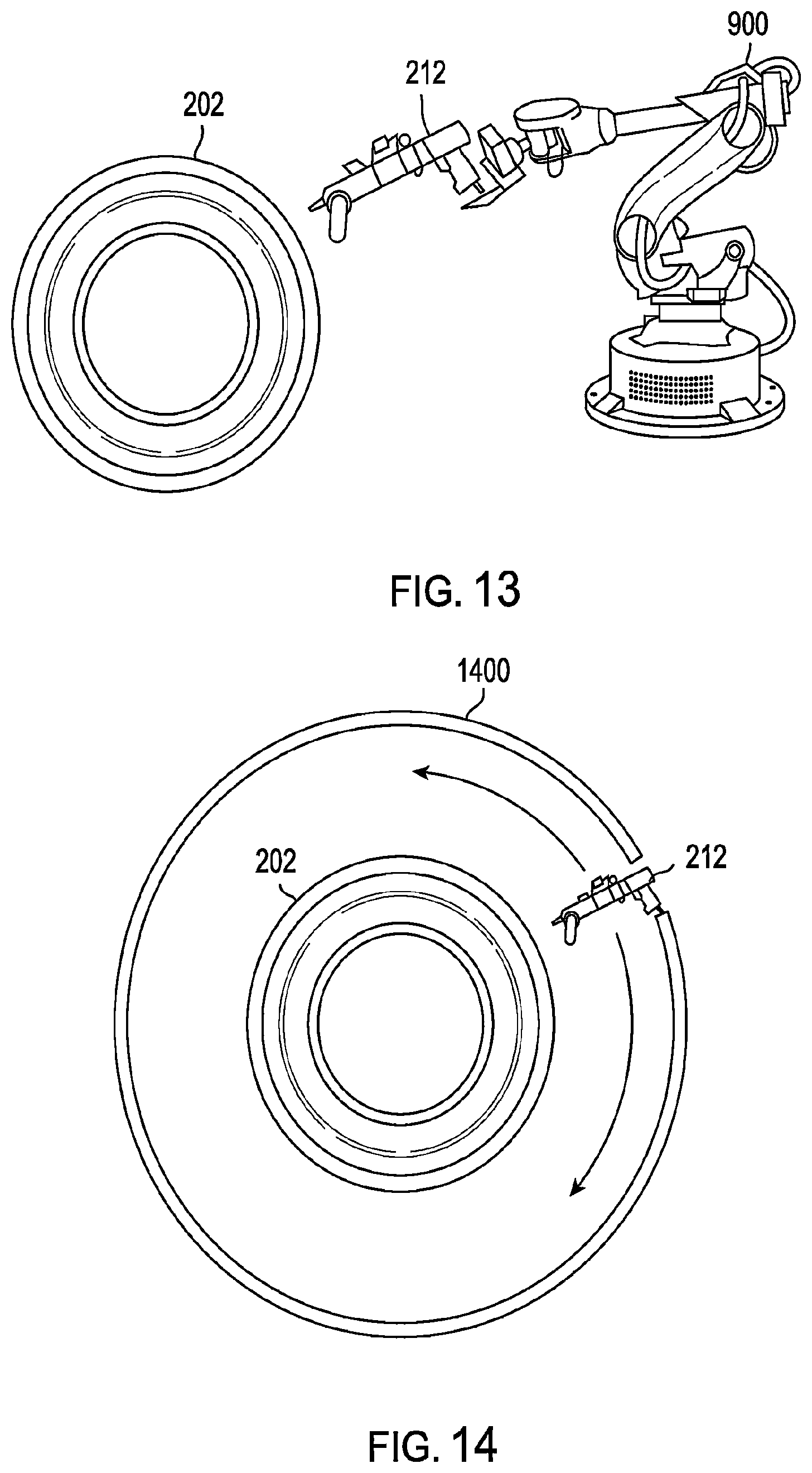 Patent US12508786 Figure 11 – Auto skive filling system