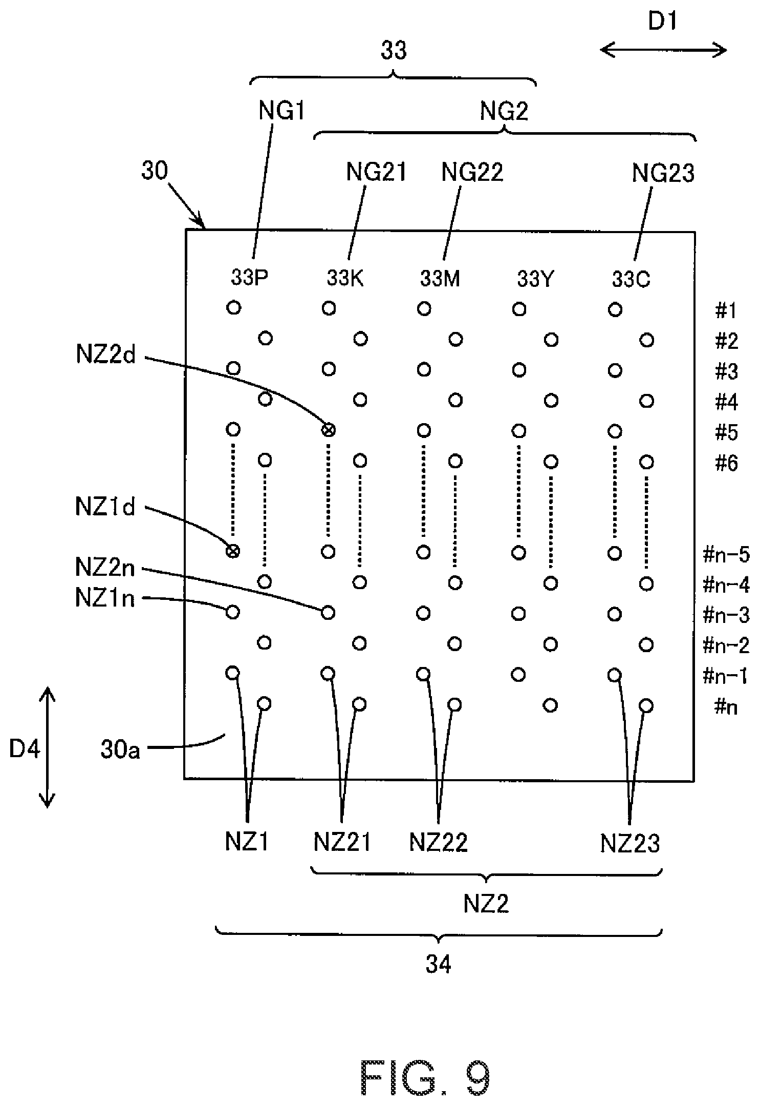 Patent US12508803 Figure 9 – Printing device and printing method