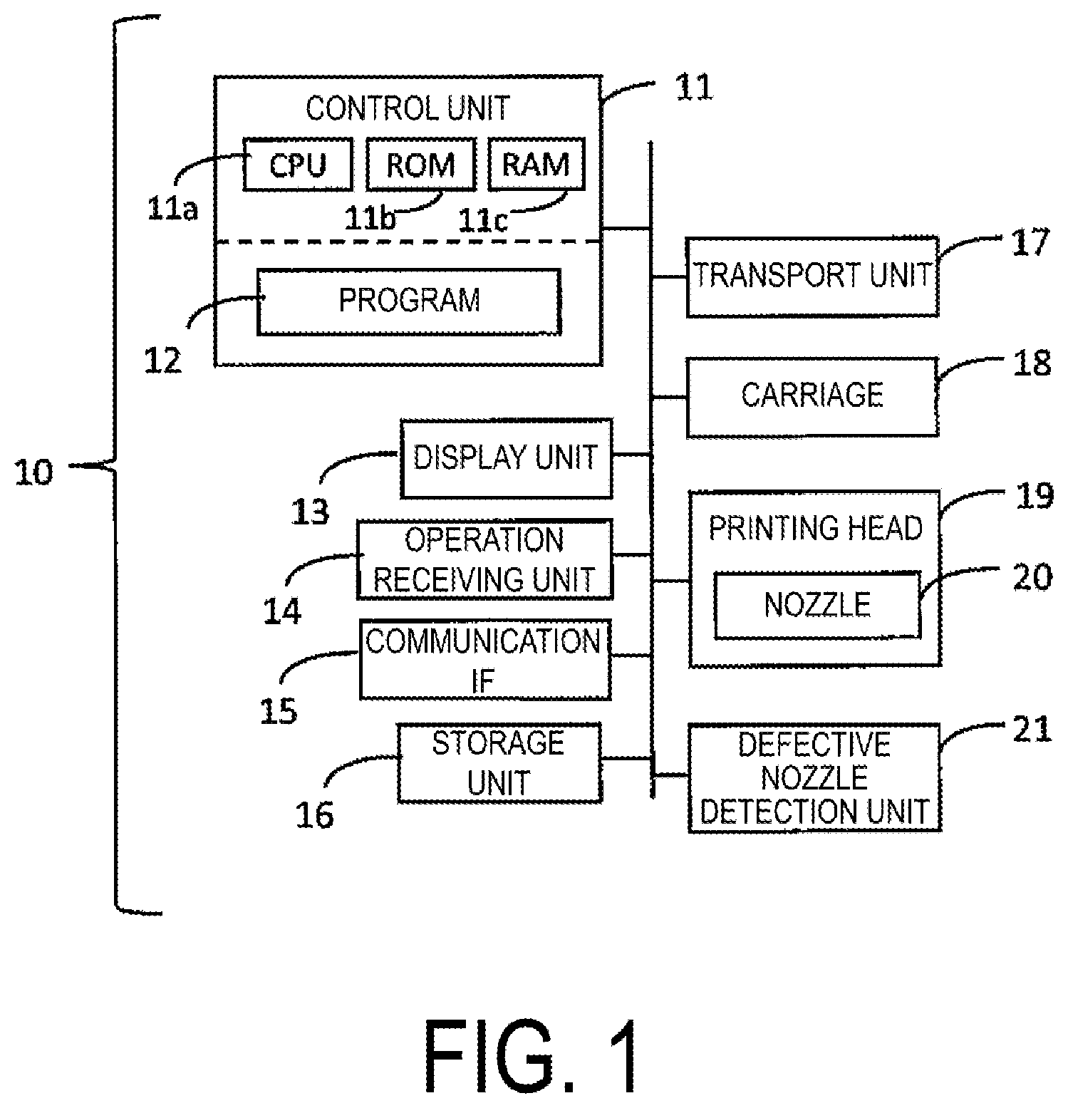 Patent US12508804 Figure 1 – Printing device and printing method