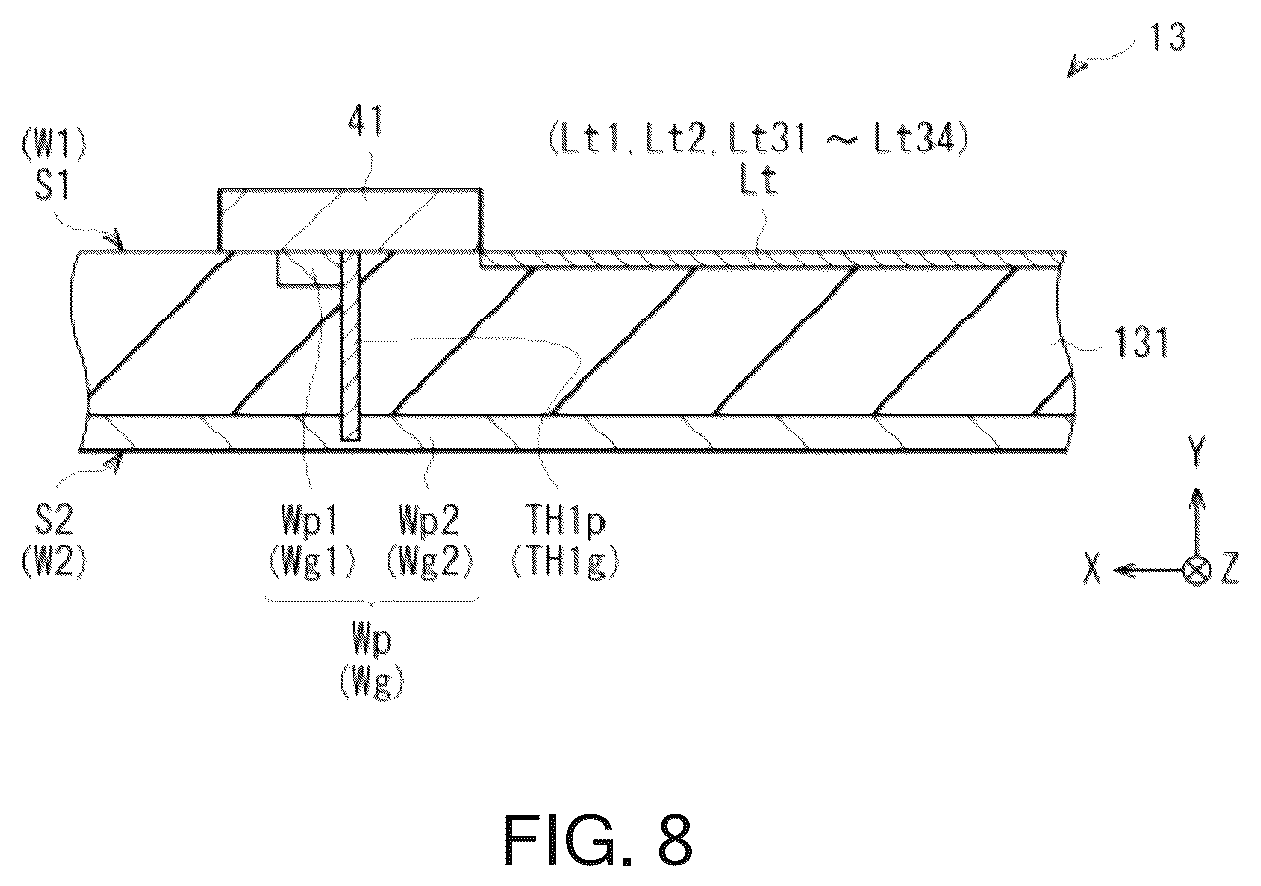 Patent US12508806 Figure 7 – Drive device, drive board, liquid jet head, and liquid jet recording device