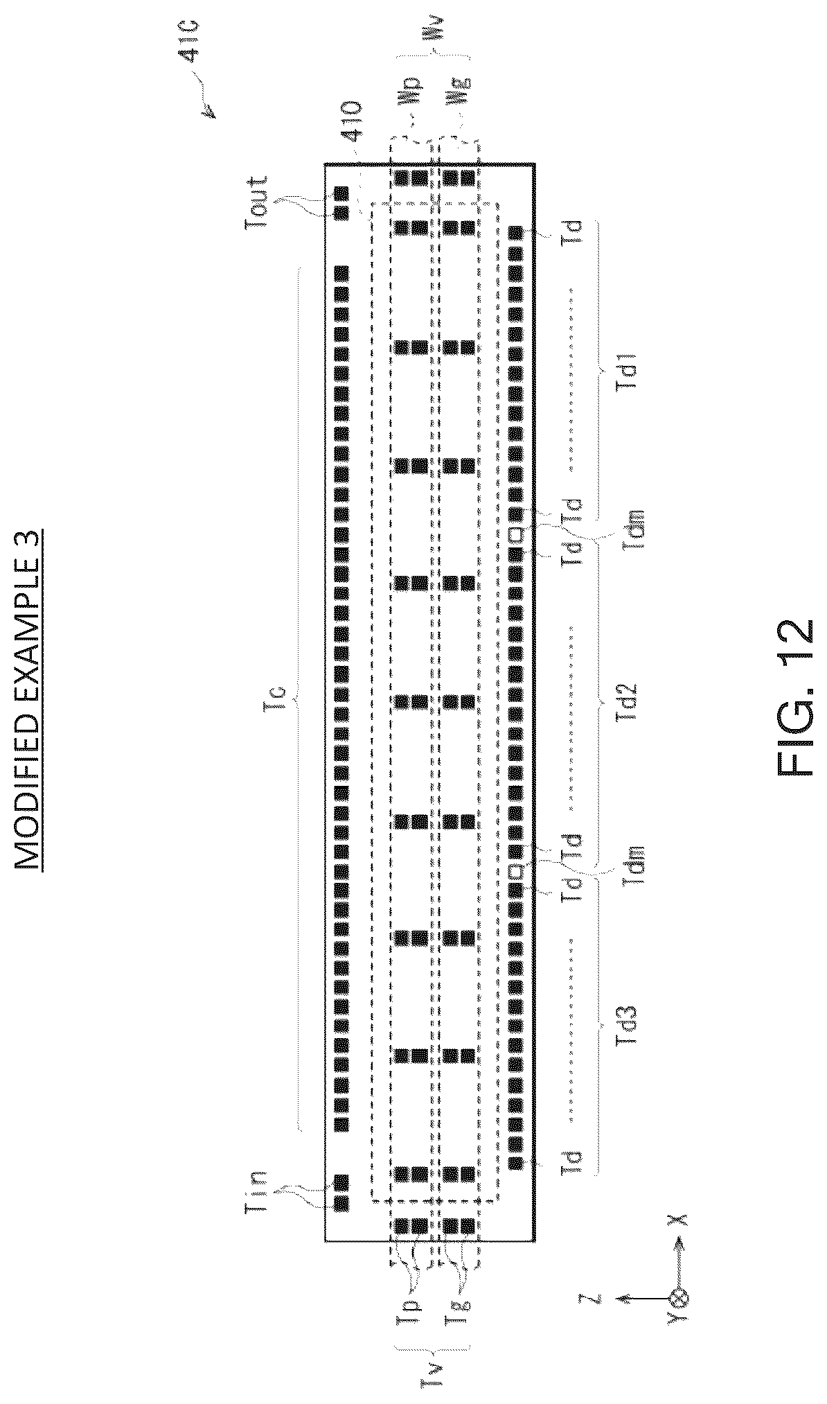 Patent US12508806 Figure 11 – Drive device, drive board, liquid jet head, and liquid jet recording device
