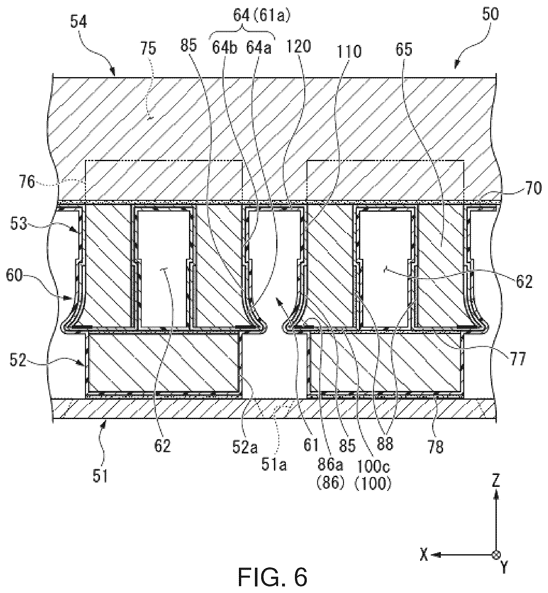 Patent US12508807 Figure 6 – Head chip, liquid jet head, liquid jet recording device, and method of manufacturing head chip
