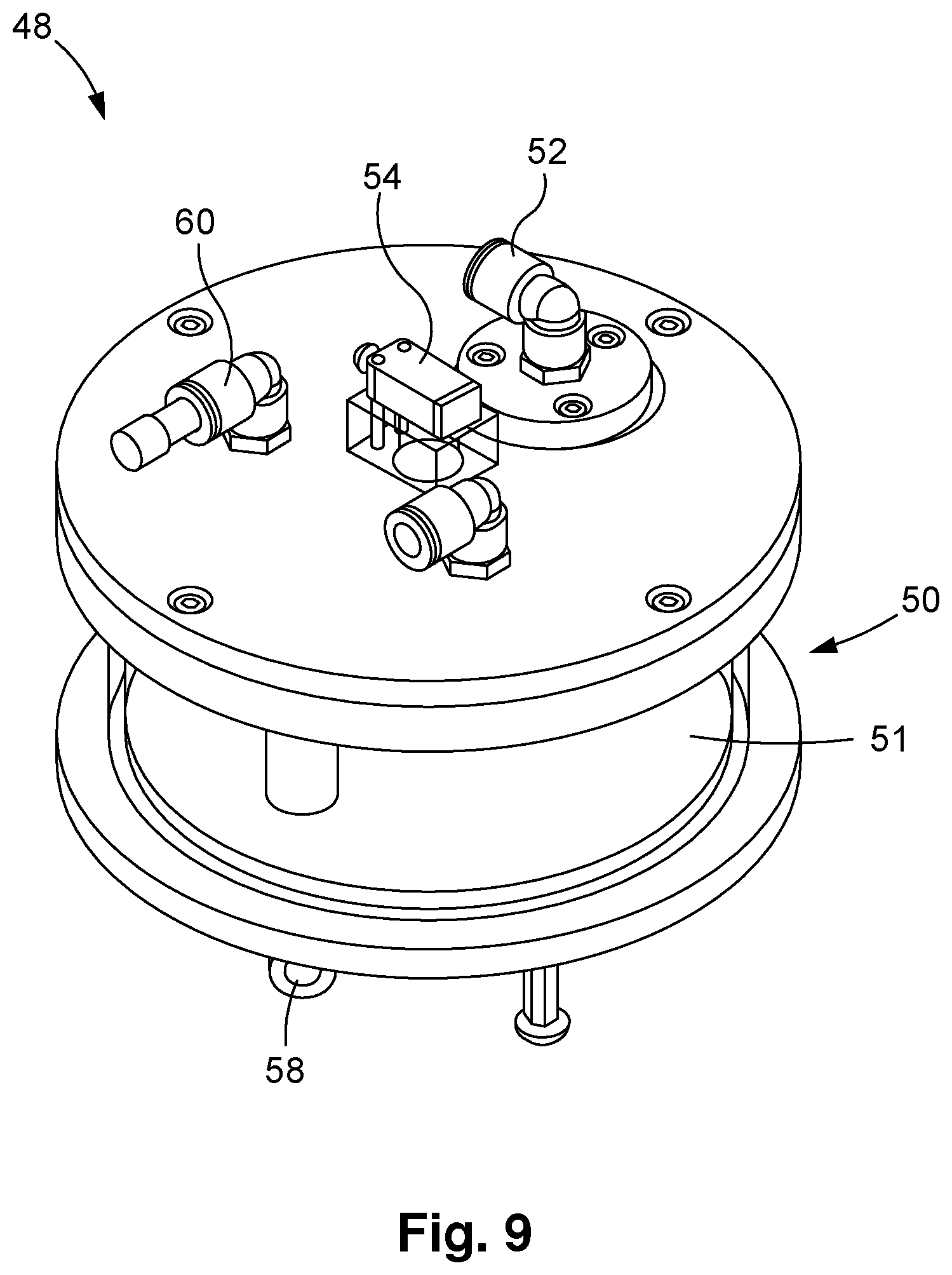 Patent US12508813 Figure 9 – Ink cartridge receiving module