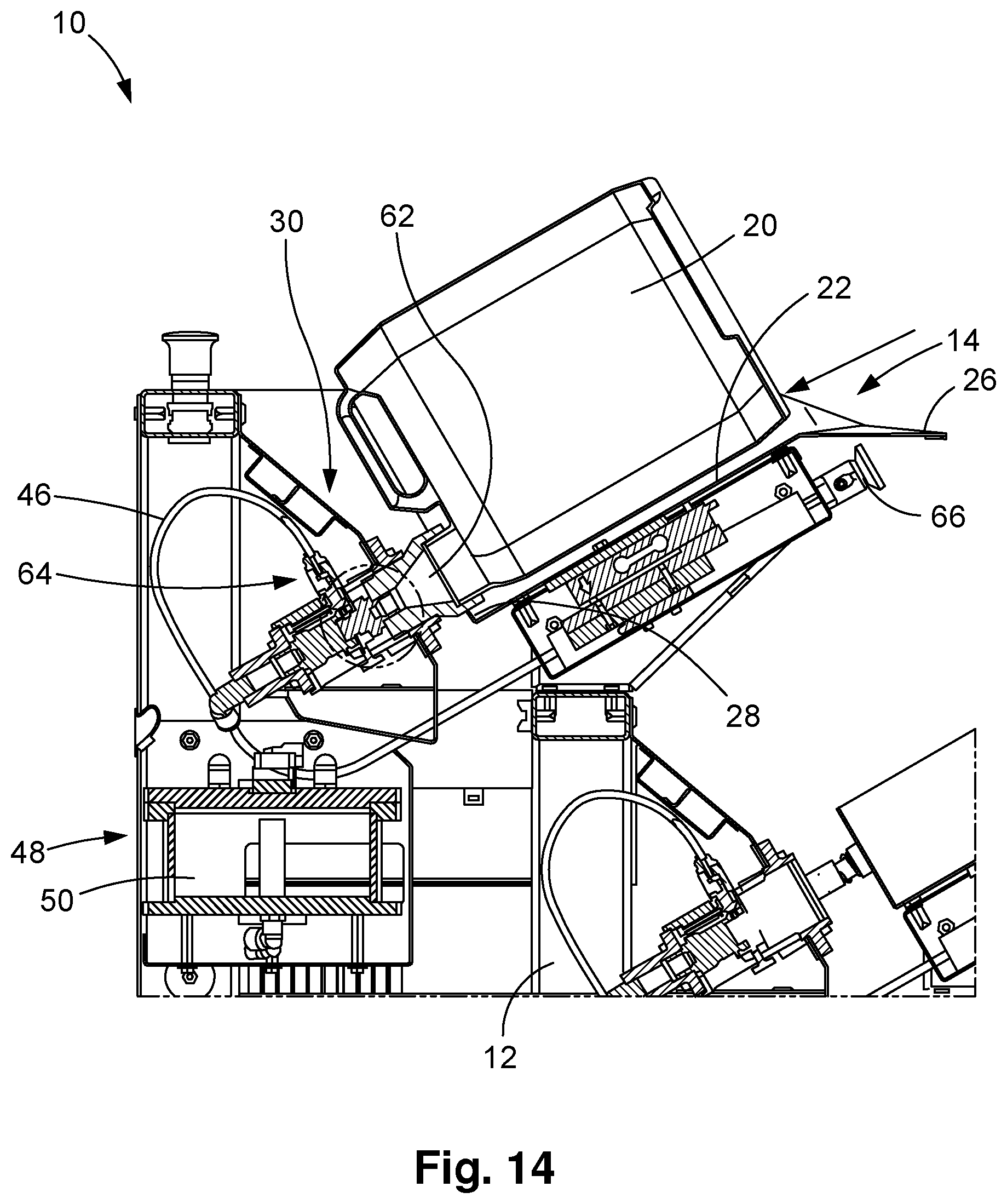 Patent US12508813 Figure 14 – Ink cartridge receiving module