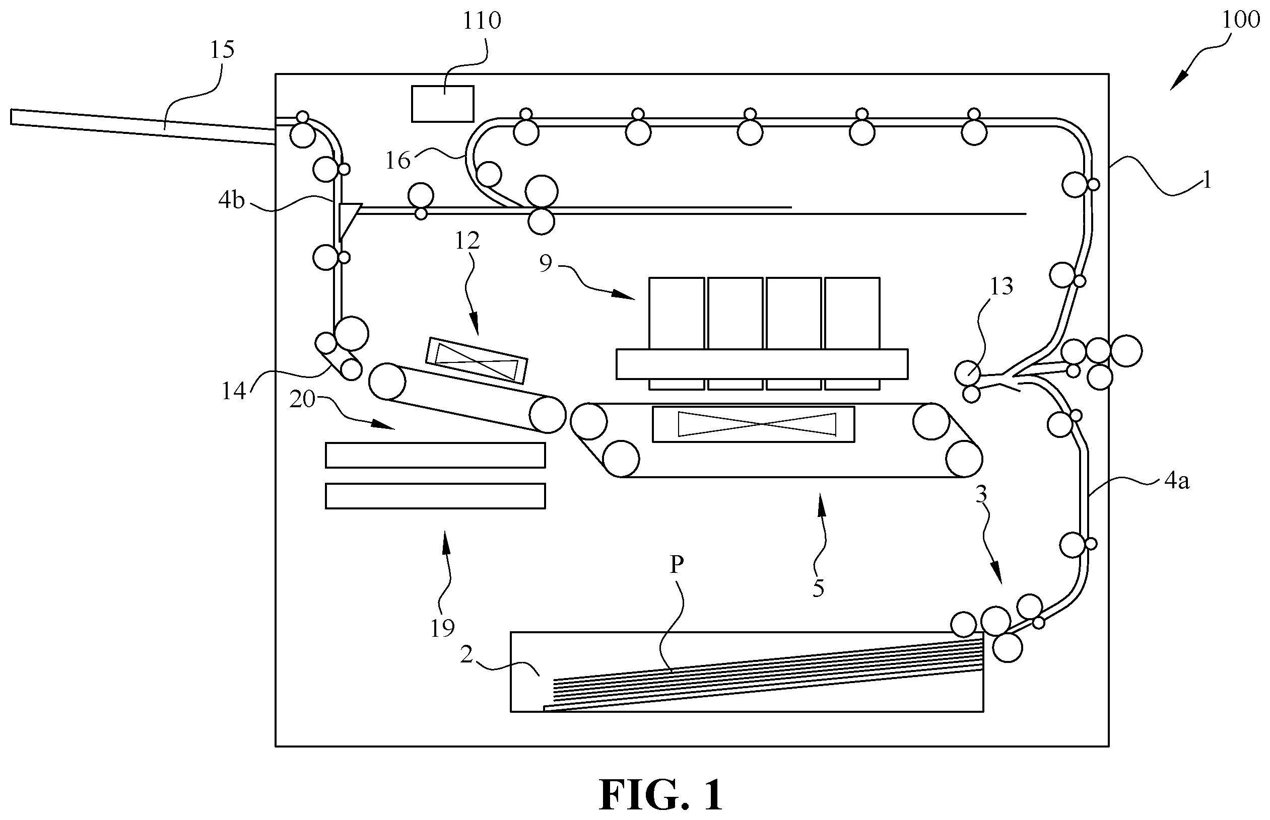 Patent US12508817 Figure 1 – Printing device inline inspection system and methods