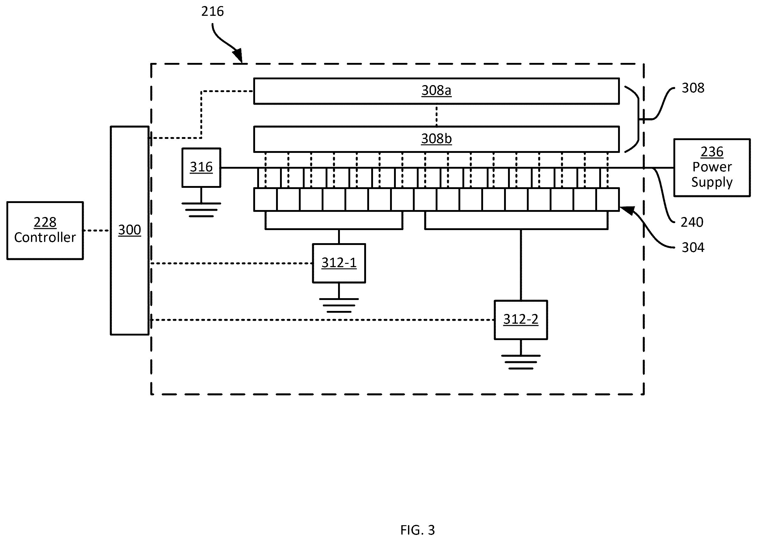 Patent US12508818 Figure 3 – Mitigation of inductive discharge transients in printheads