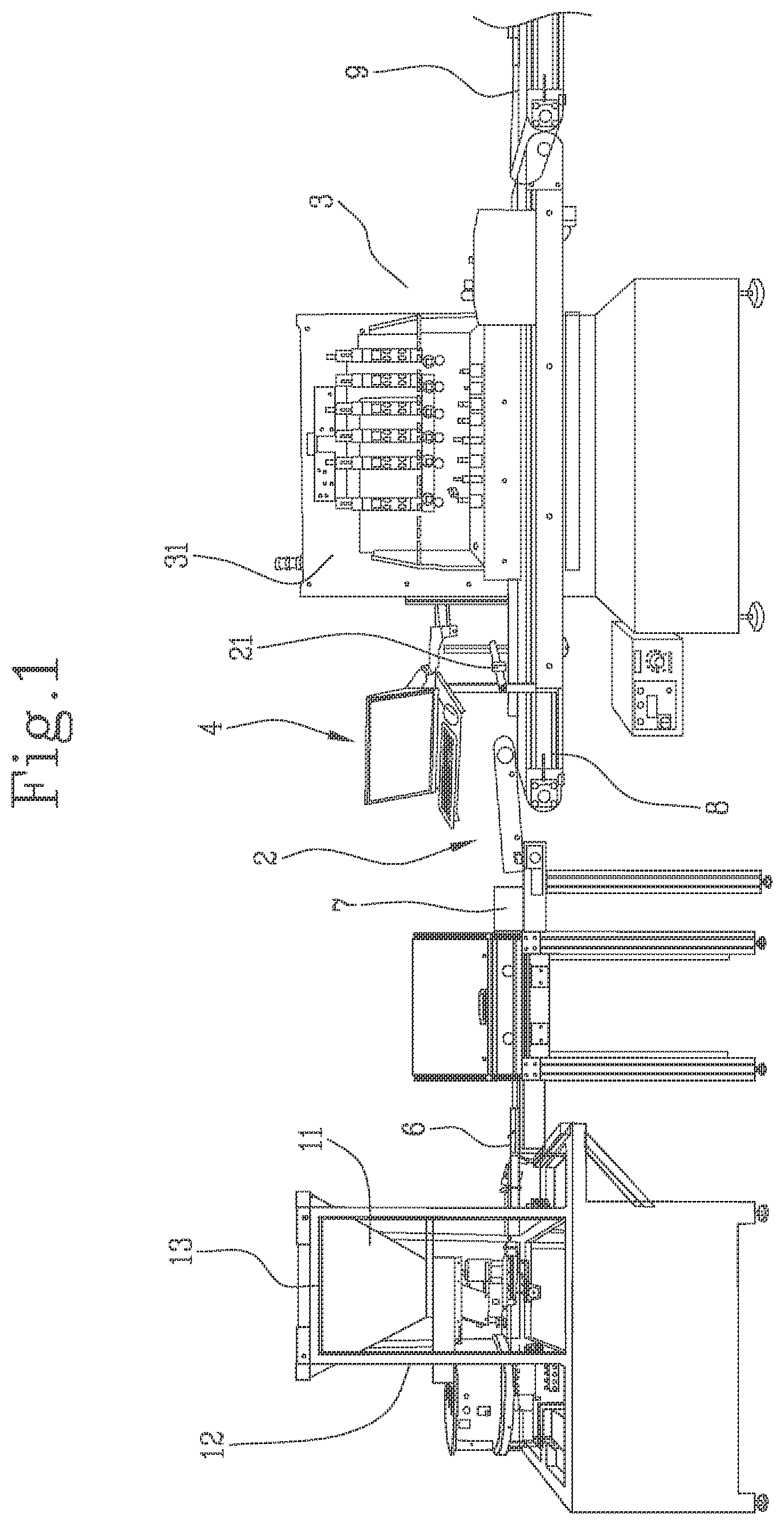 Patent US12508821 Figure 1 – Apparatus for digital printing on closures for containers