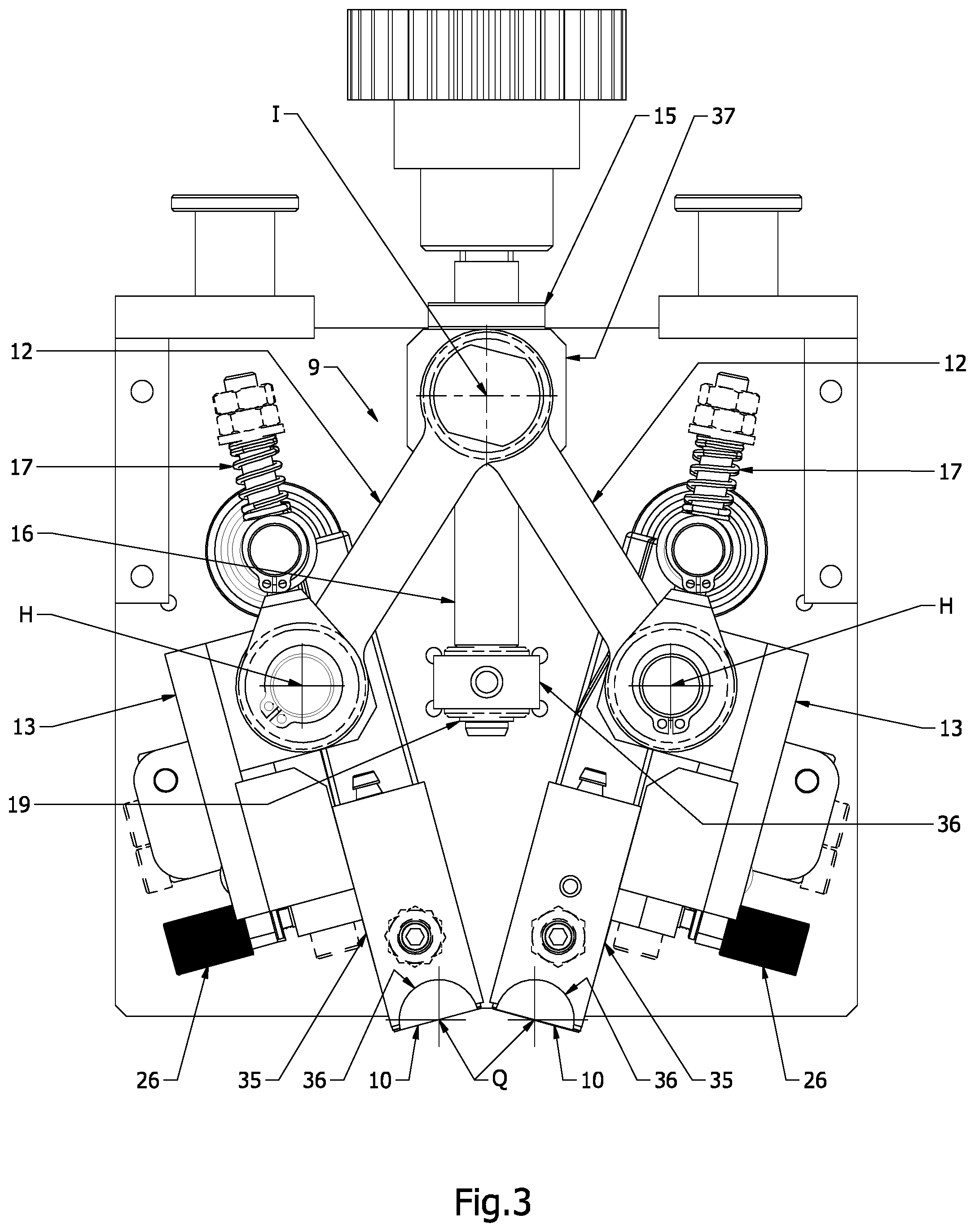 Patent US12508822 Figure 3 – Digital inkjet printing machine for printing on cylindrical substrates