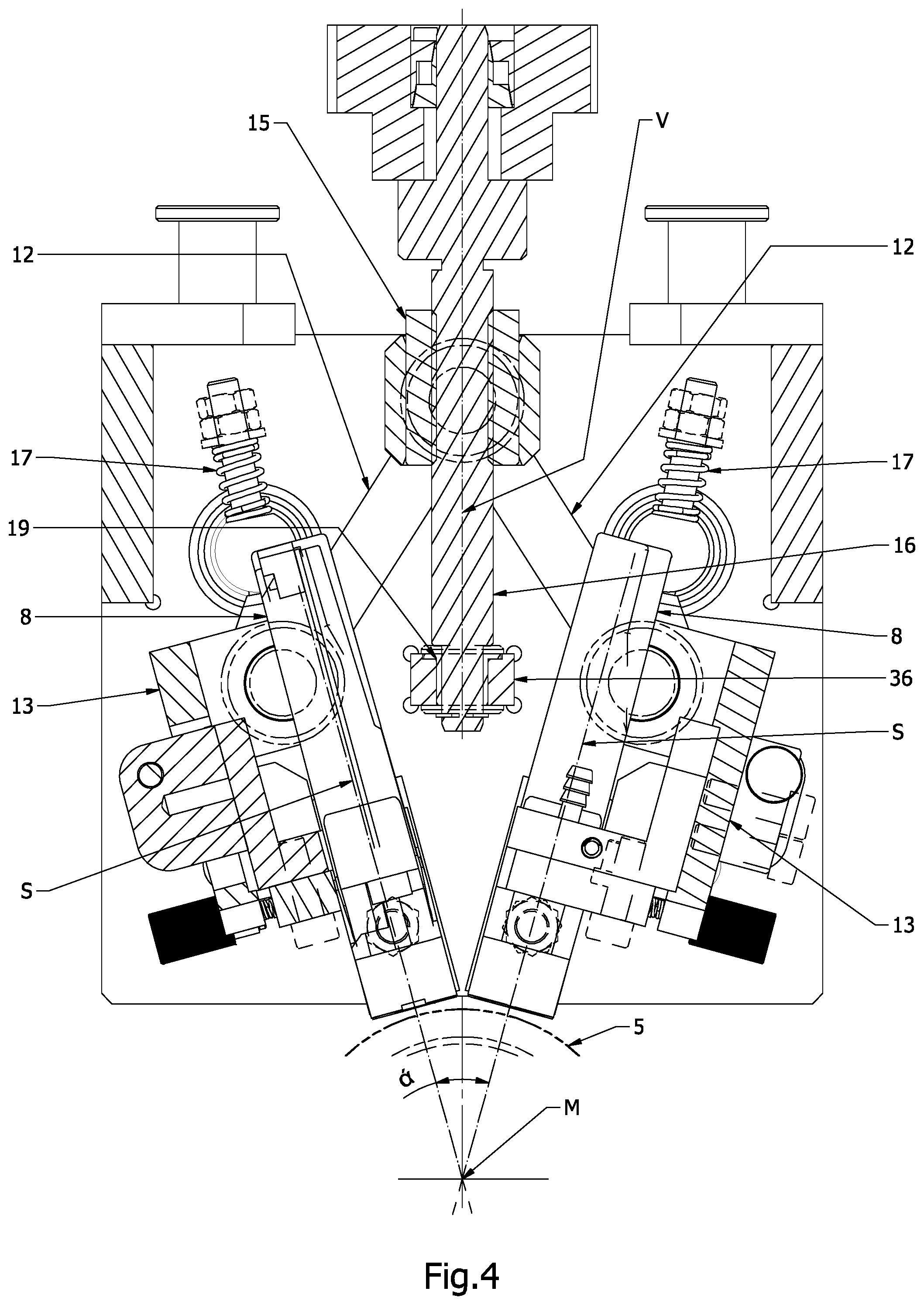 Patent US12508822 Figure 4 – Digital inkjet printing machine for printing on cylindrical substrates
