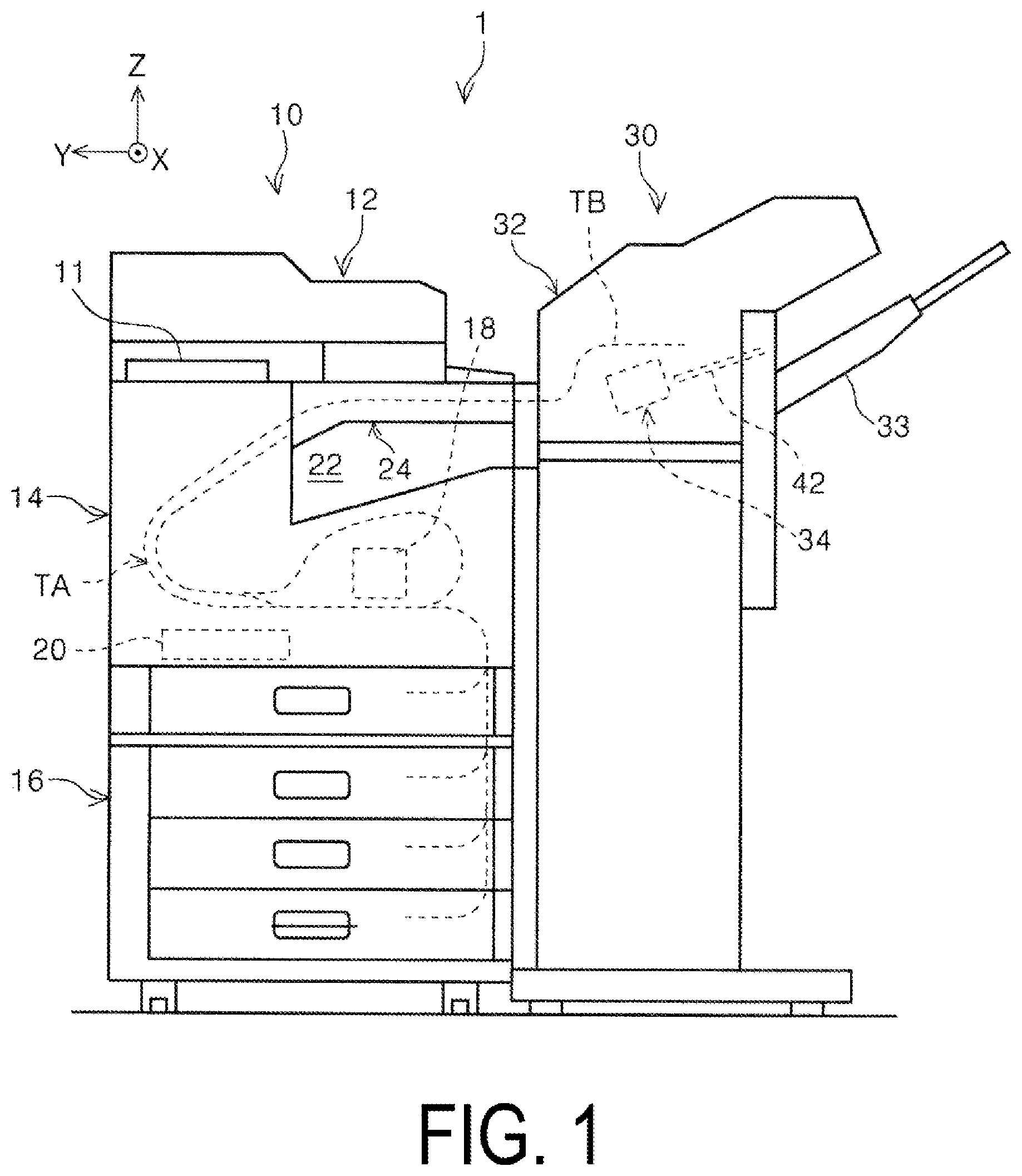 Patent US12508826 Figure 1 – Medium processing apparatus, recording system, method of controlling medium processing apparatus