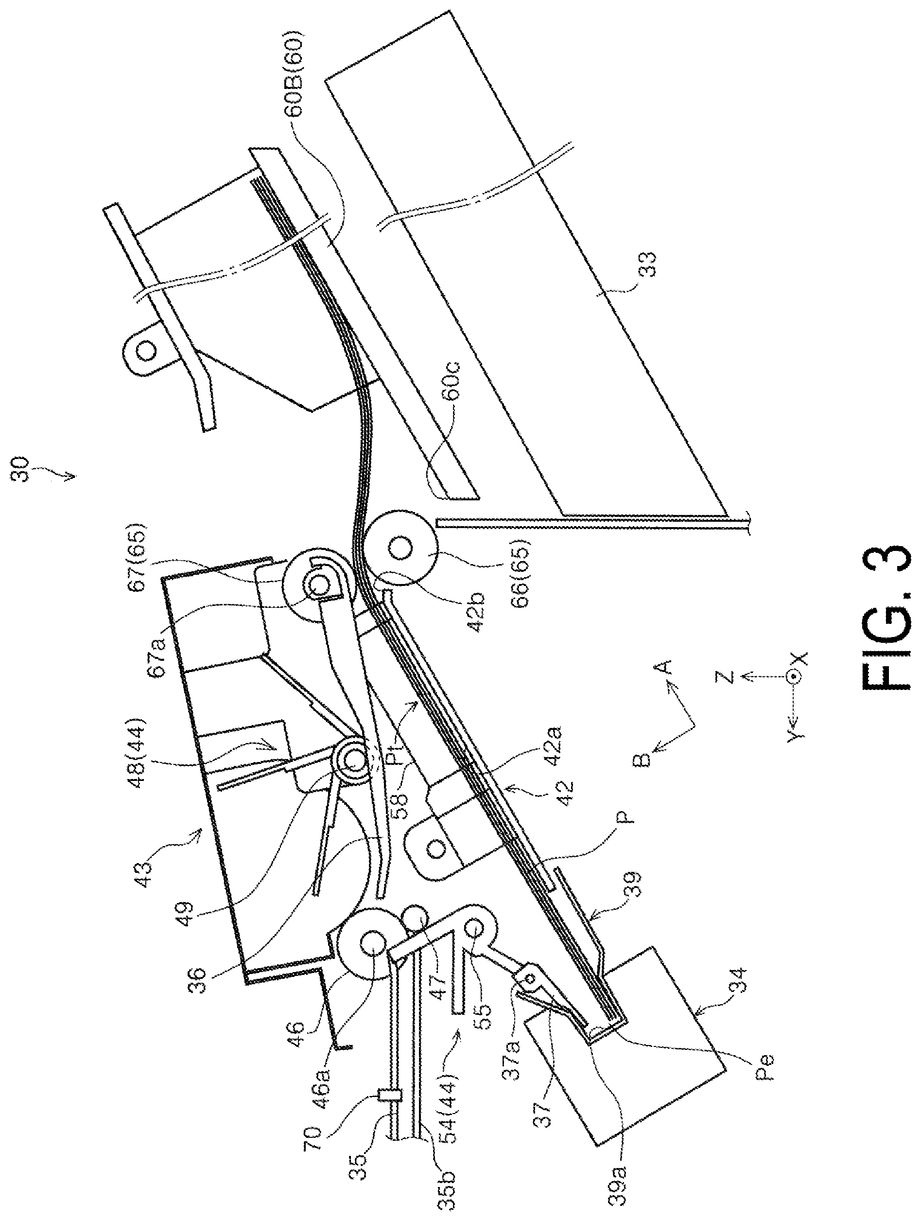 Patent US12508826 Figure 3 – Medium processing apparatus, recording system, method of controlling medium processing apparatus