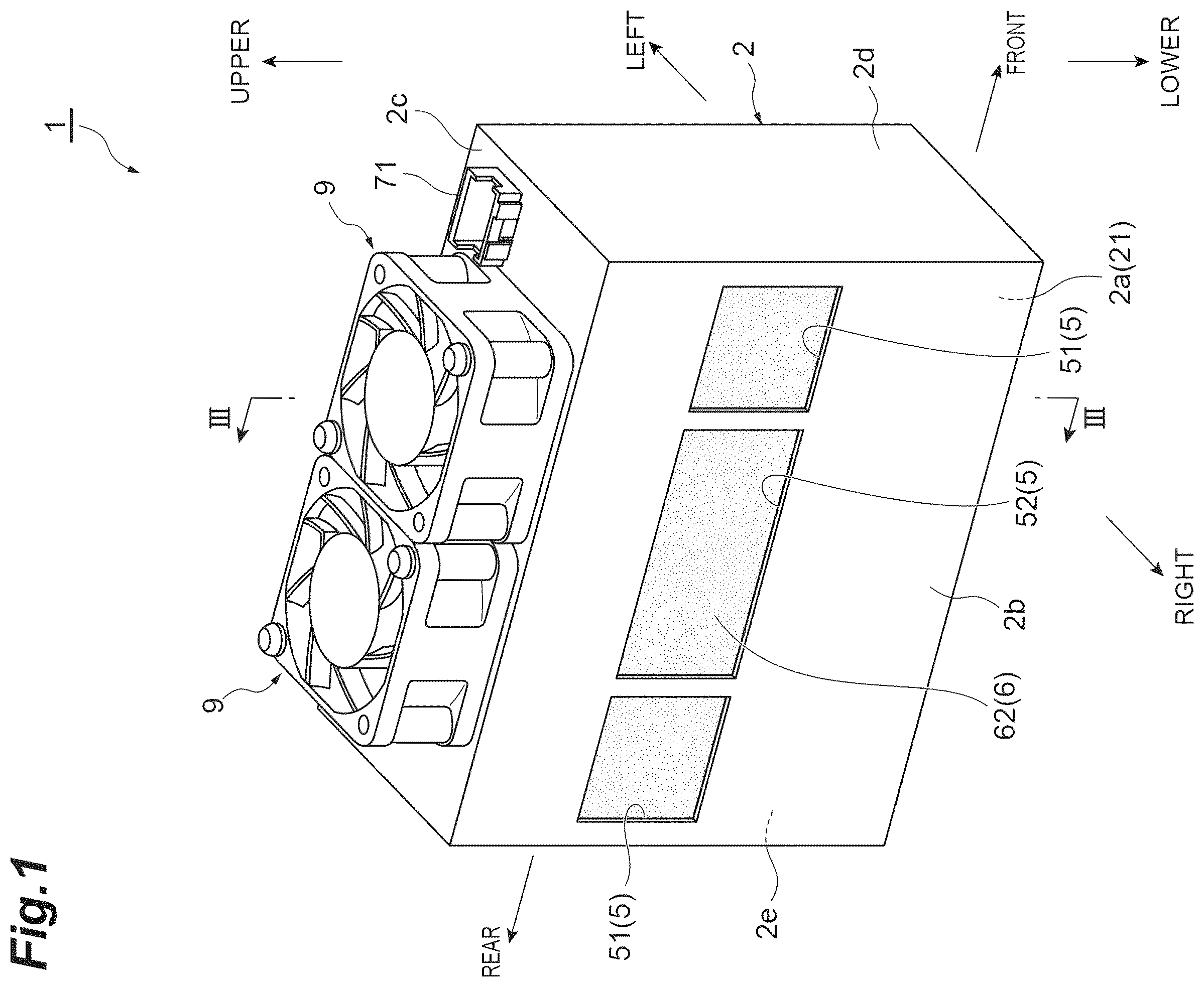Patent US12508827 — Active energy irradiation device and inkjet printer — Figure 1