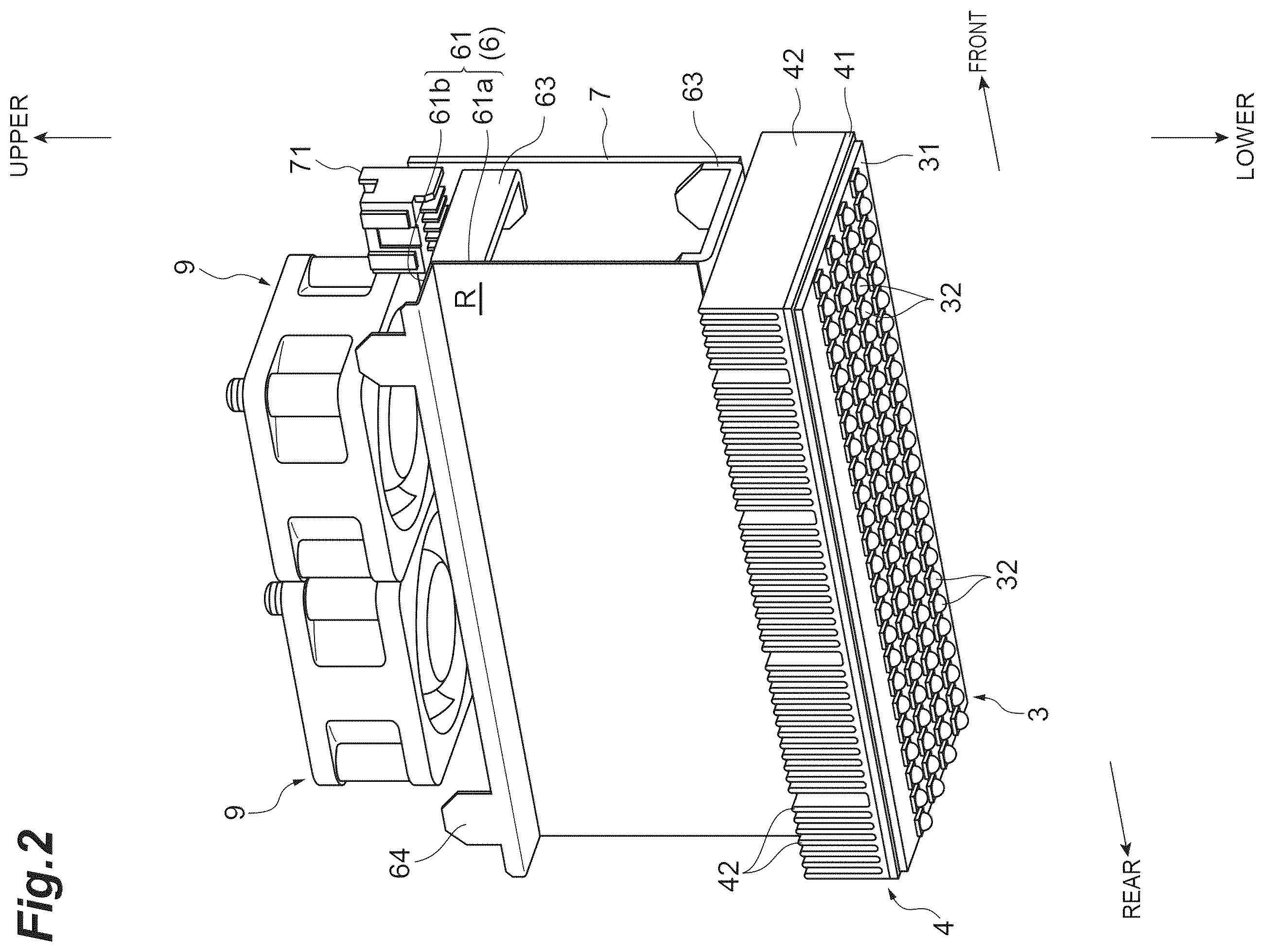 Patent US12508827 Figure 2 – Active energy irradiation device and inkjet printer