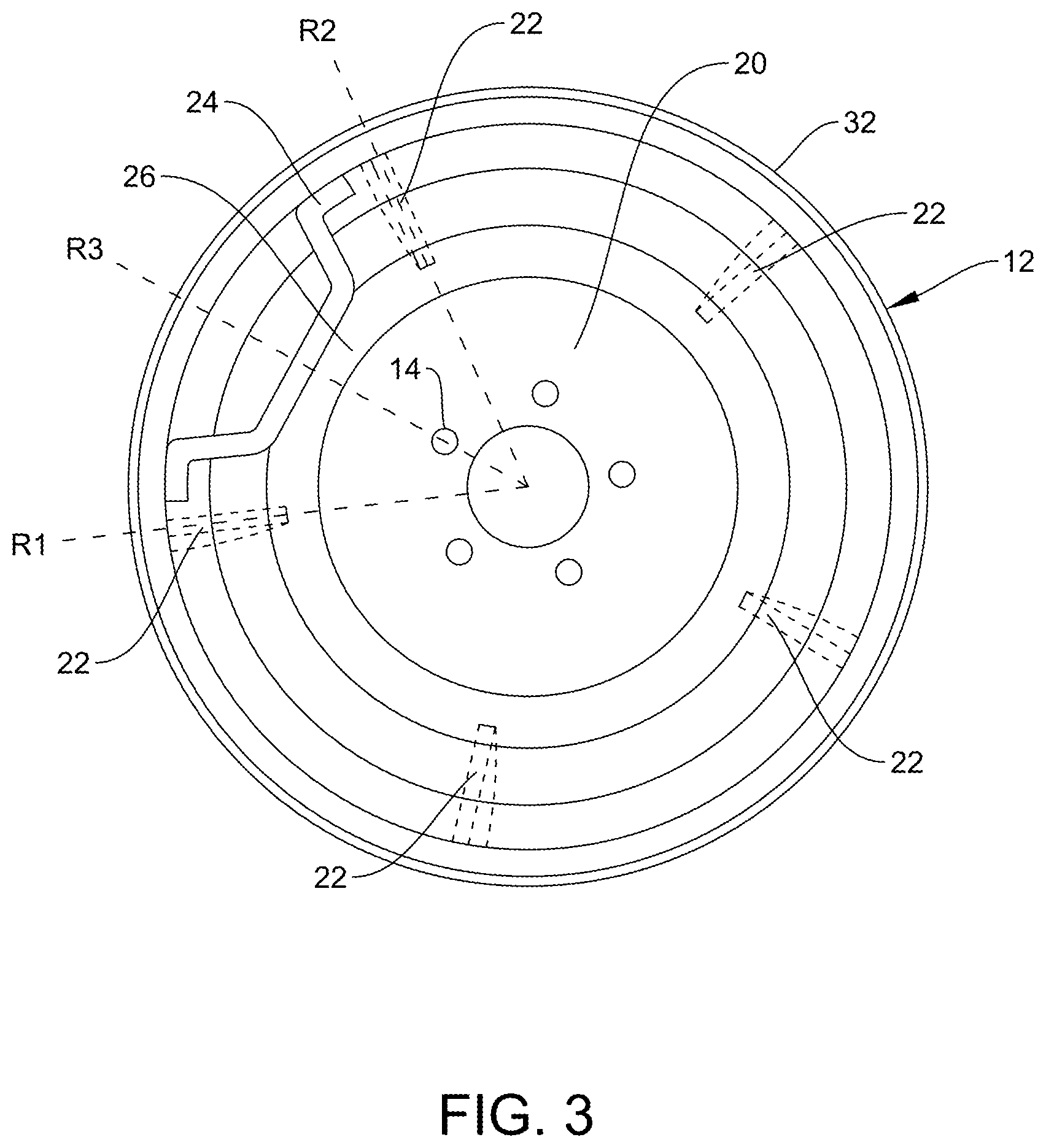 Patent US12508835 Figure 3 – Agricultural wheel