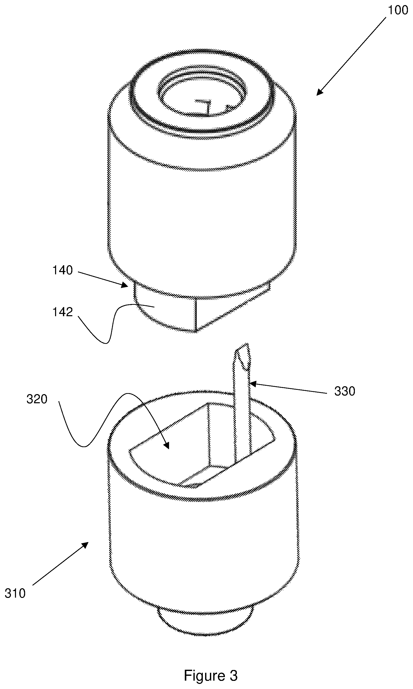 Patent US12508836 Figure 3 – Retention device and a method of use thereof