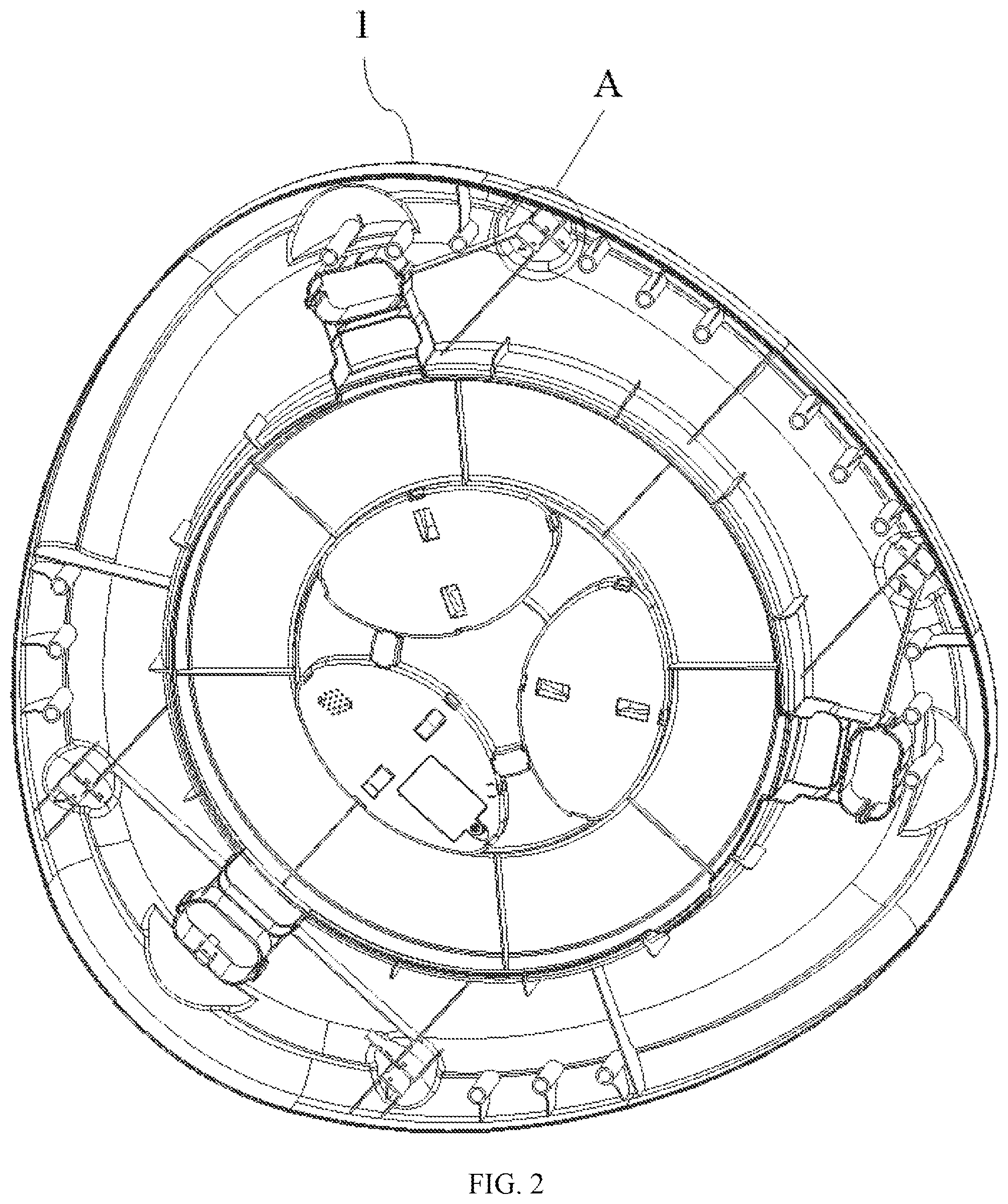 Patent US12508838 Figure 2 – Wheel assembly device