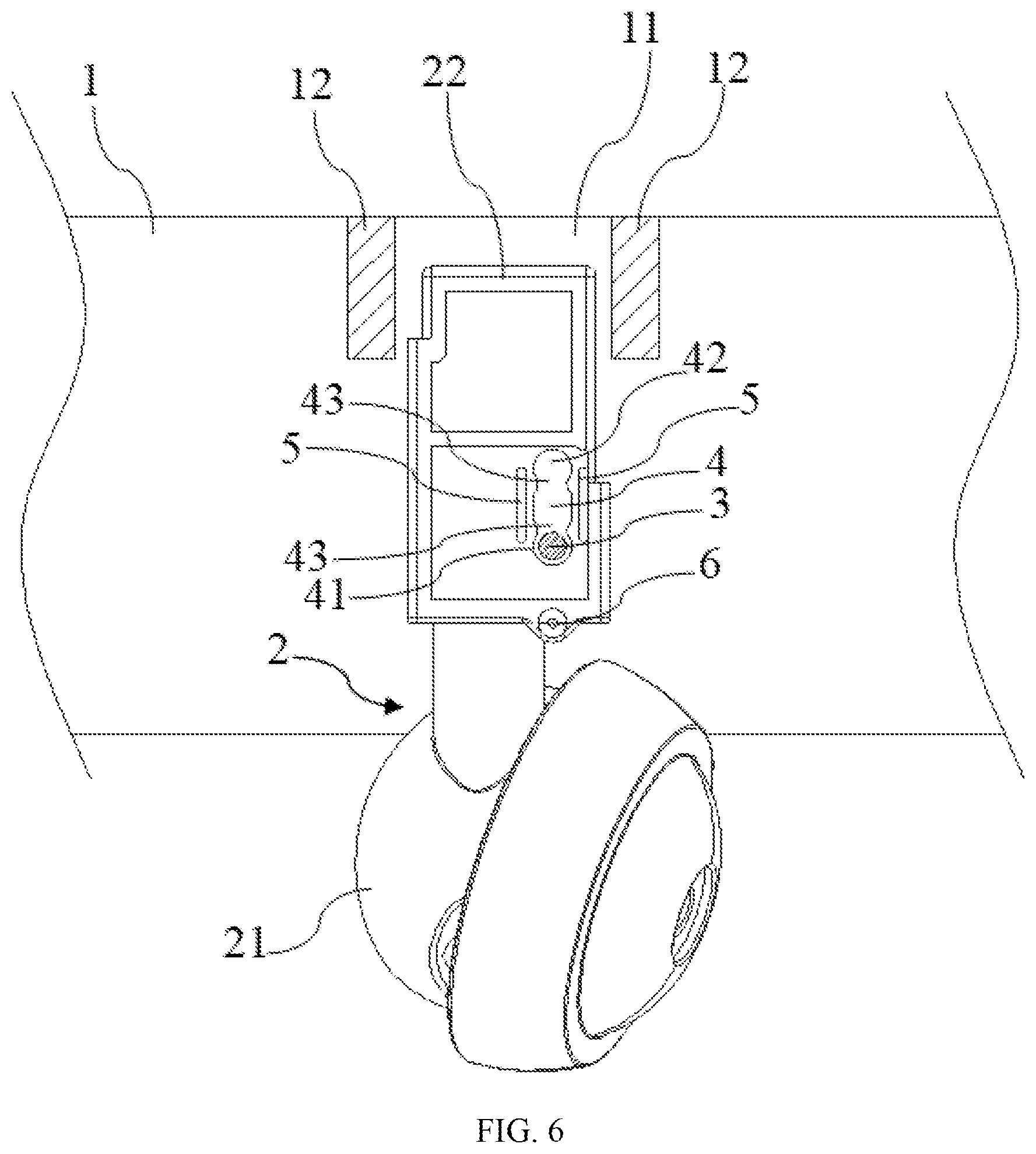 Patent US12508838 Figure 6 – Wheel assembly device