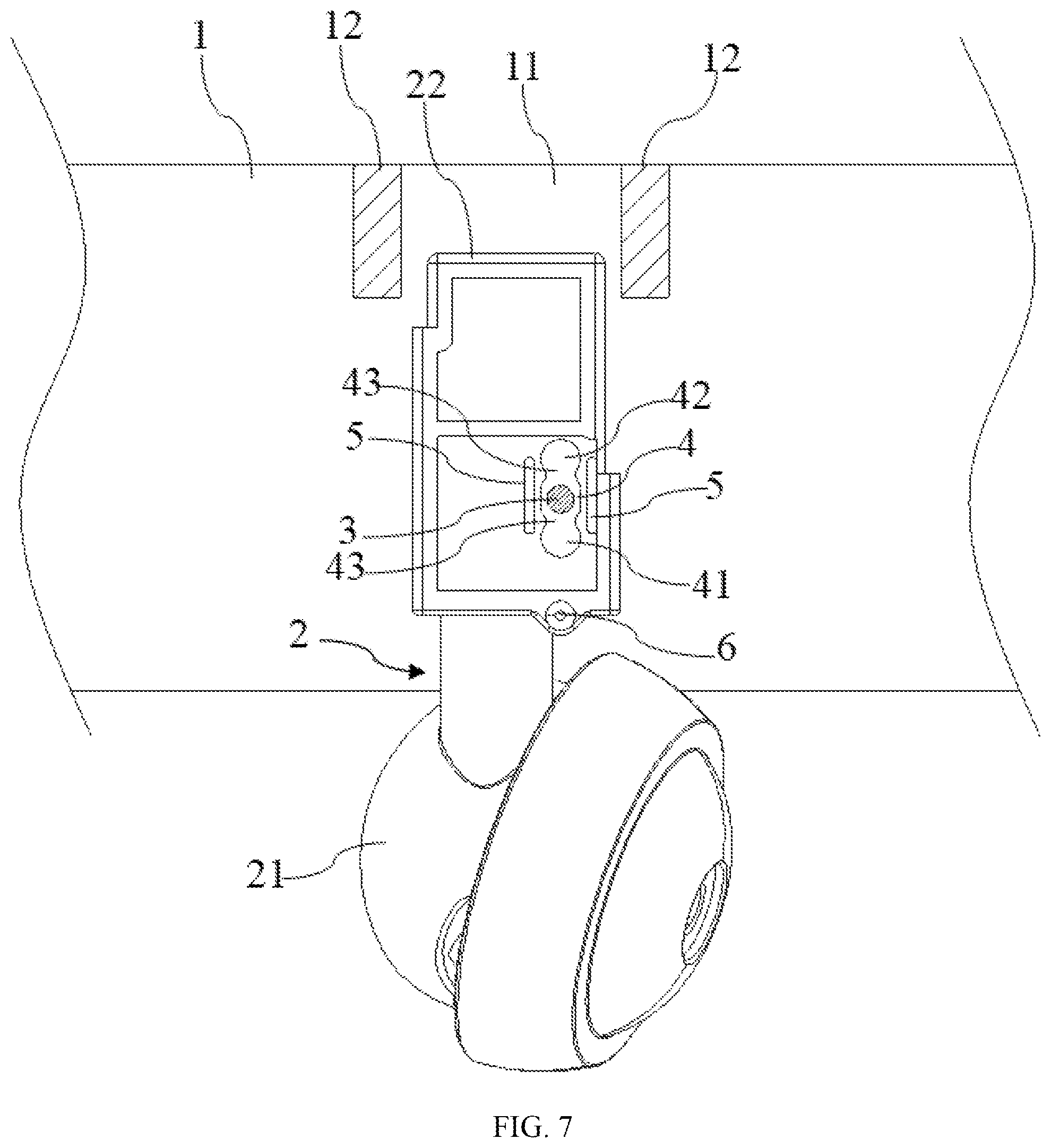 Patent US12508838 Figure 7 – Wheel assembly device