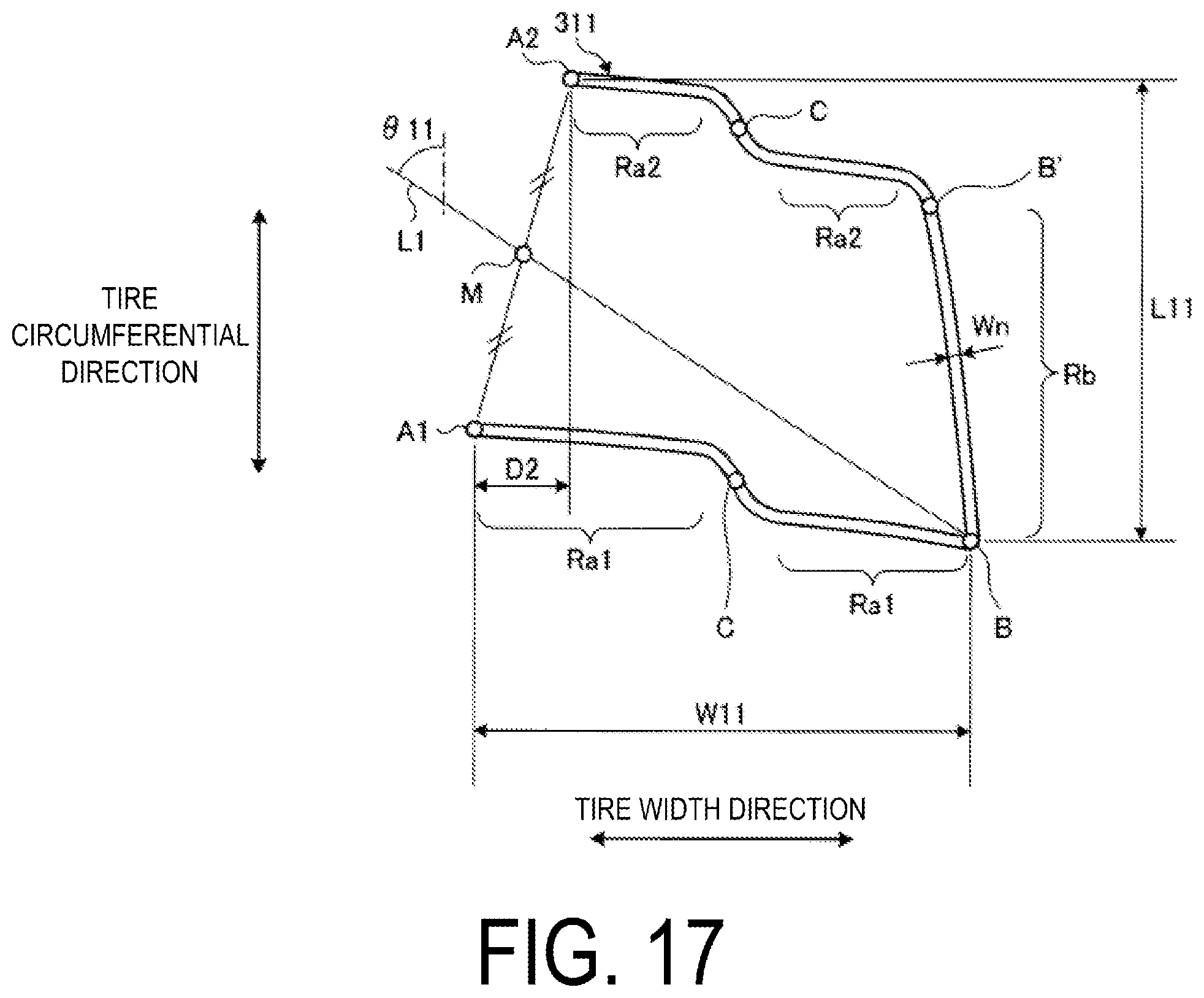Patent US12508846 Figure 17 – Tire