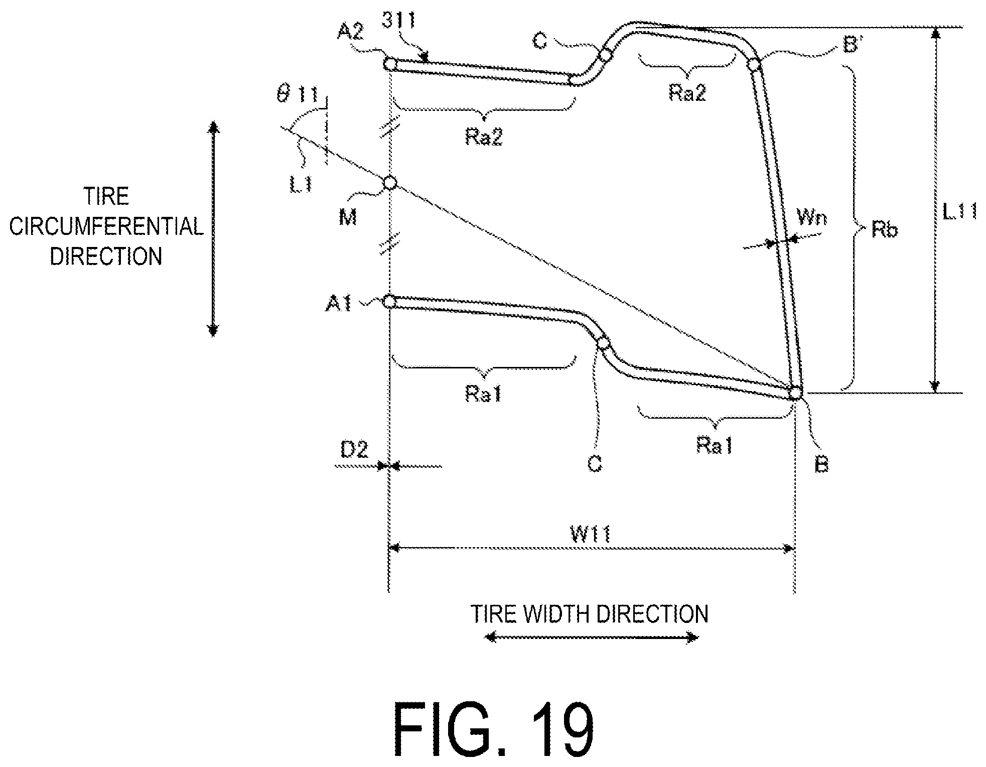 Patent US12508846 Figure 19 – Tire