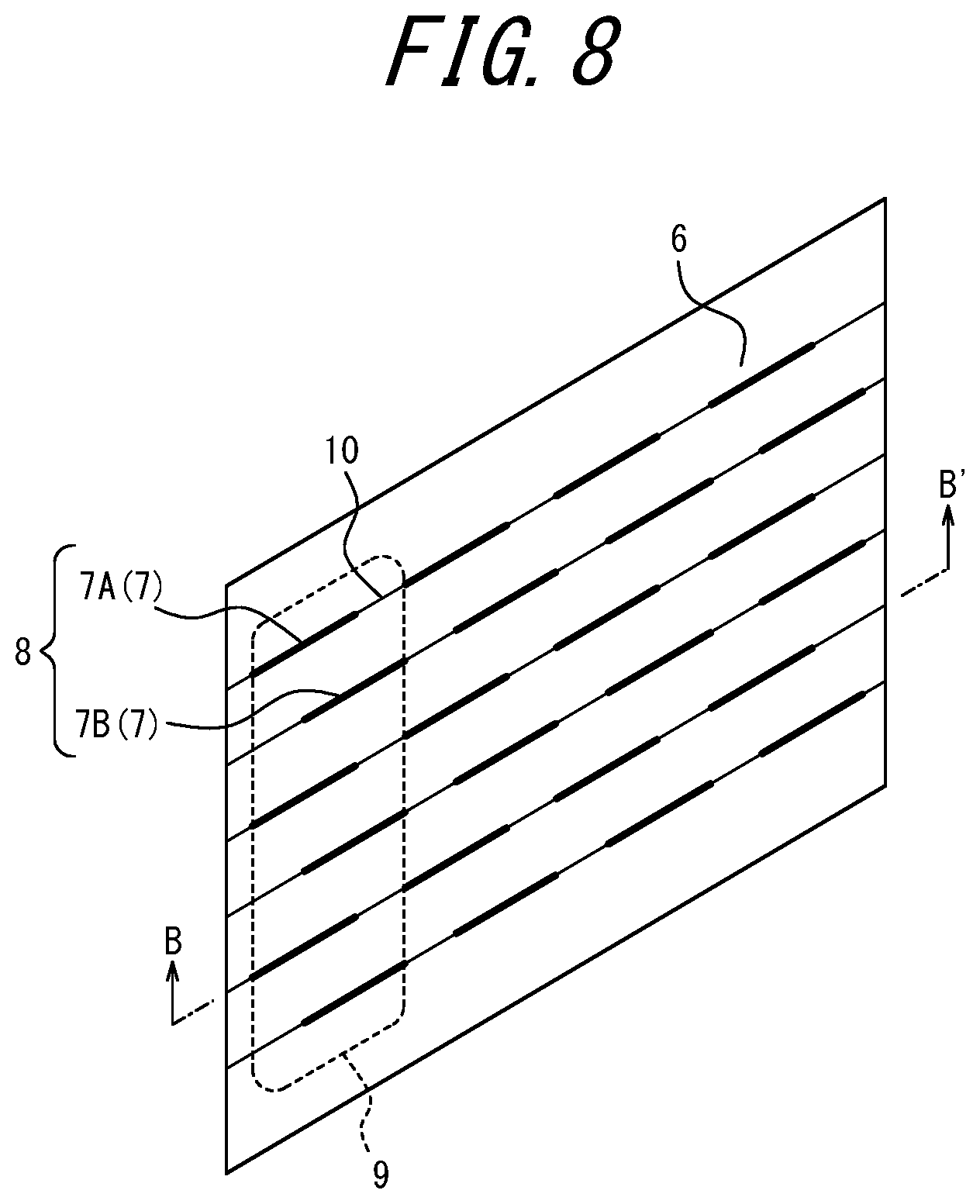 Patent US12508847 Figure 8 – Tire