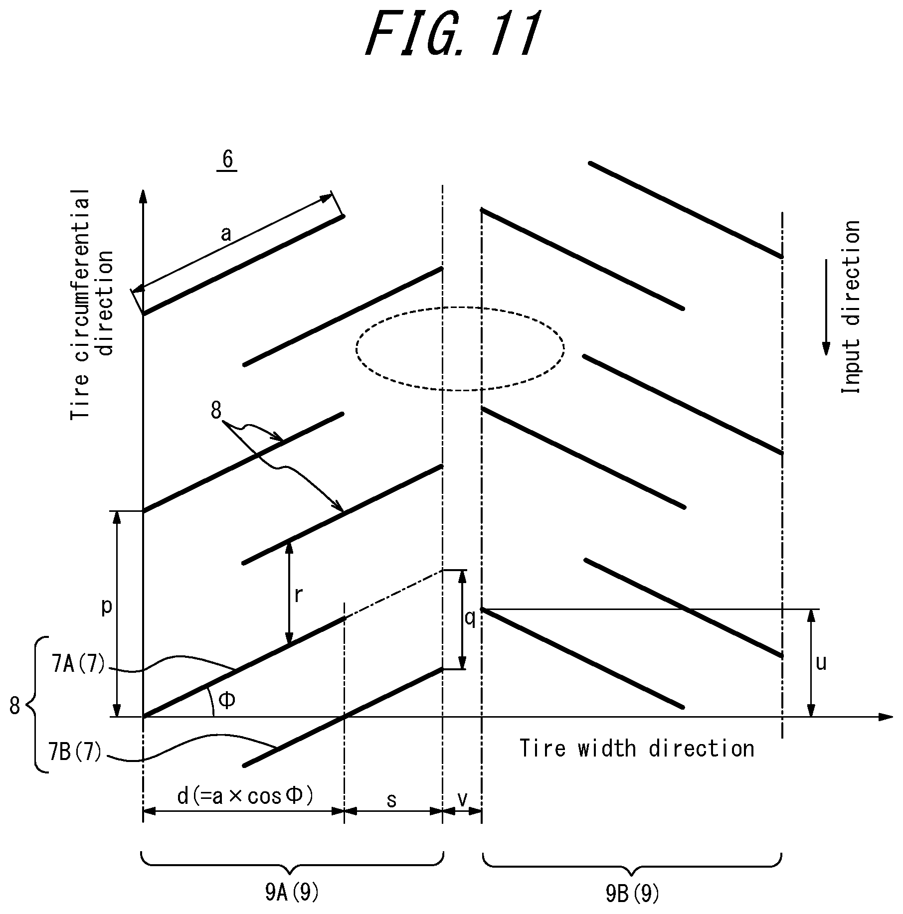 Patent US12508847 Figure 11 – Tire