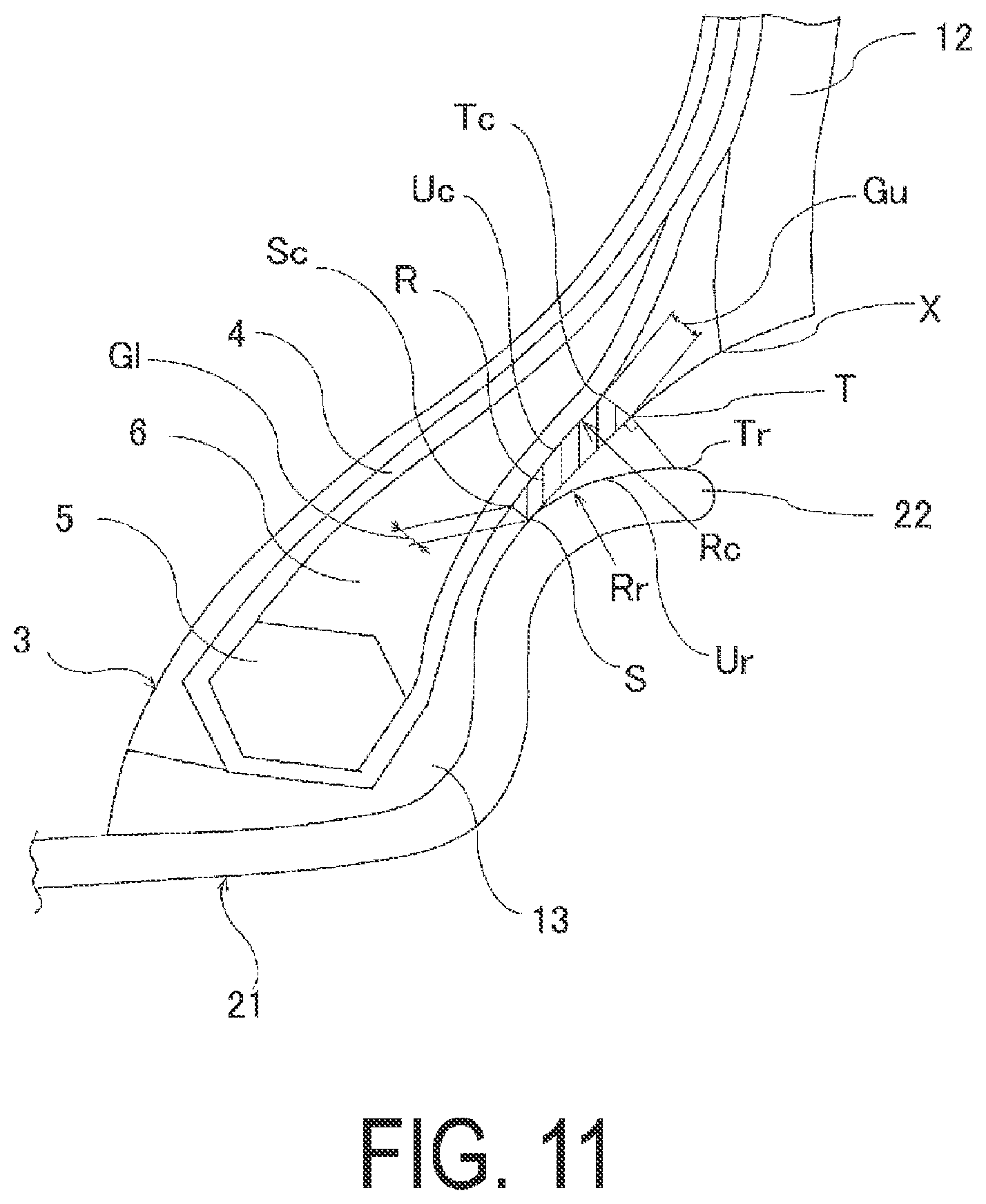 Patent US12508849 Figure 11 – Tire