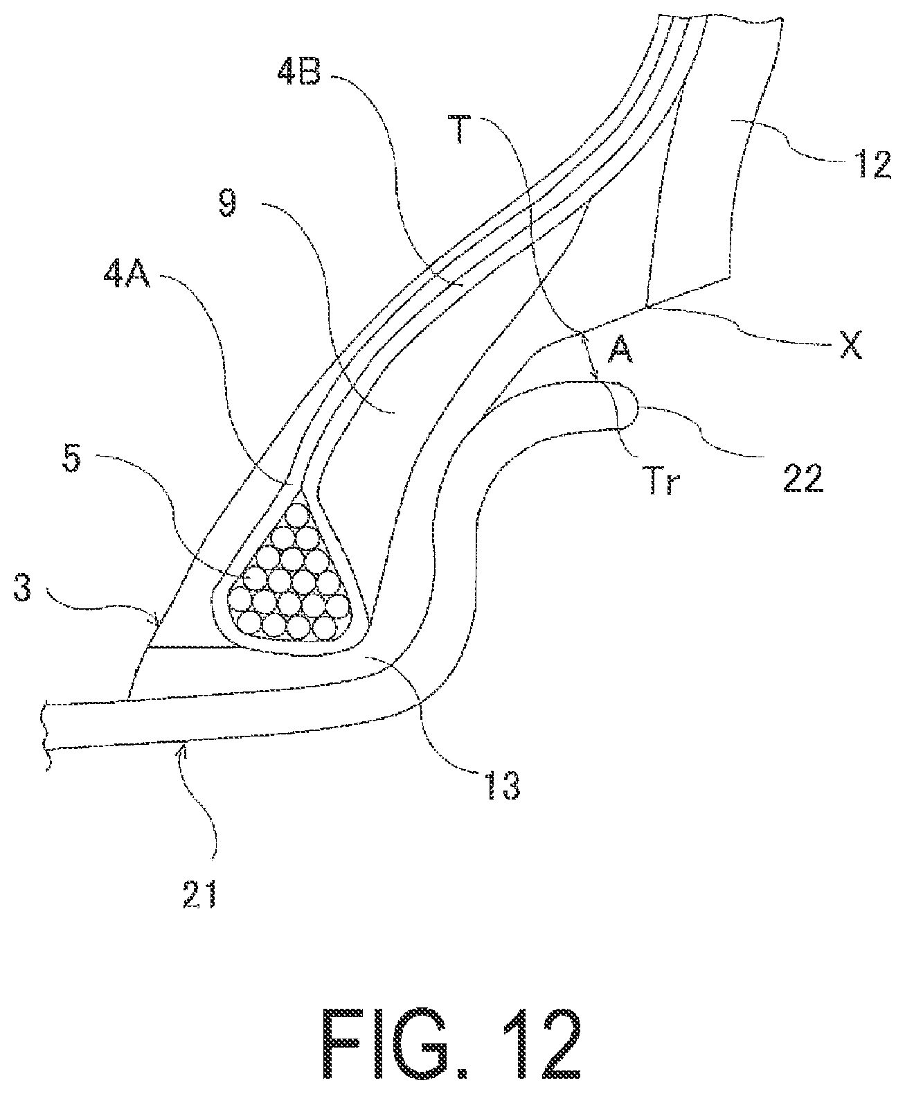 Patent US12508849 Figure 12 – Tire
