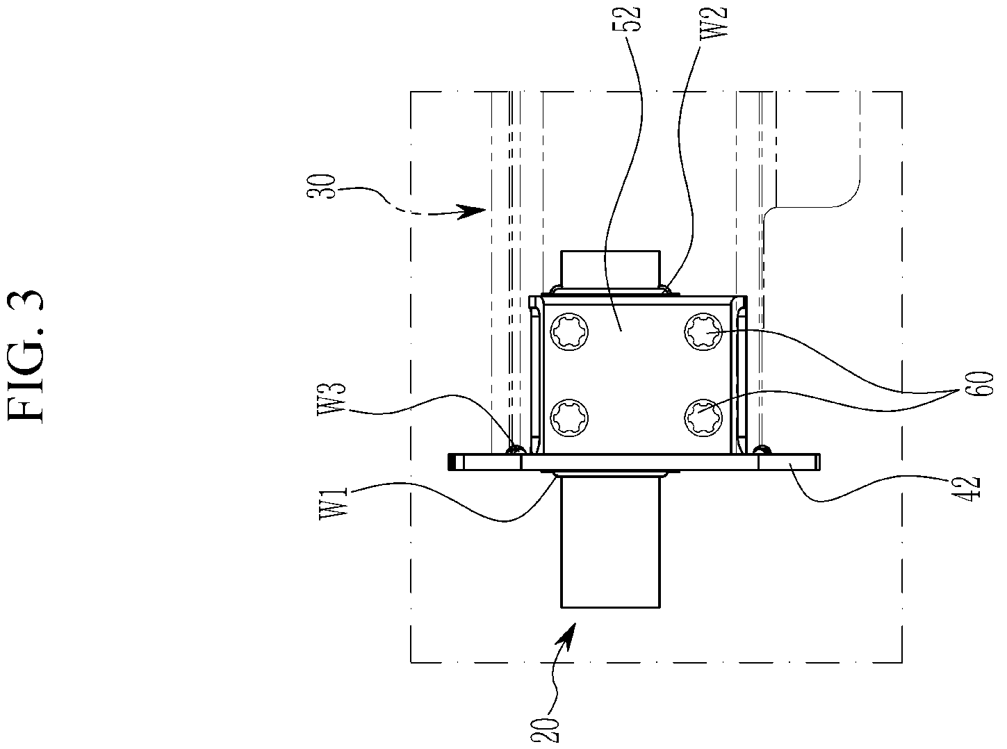 Patent US12508856 Figure 3 – Towing pipe connection structure